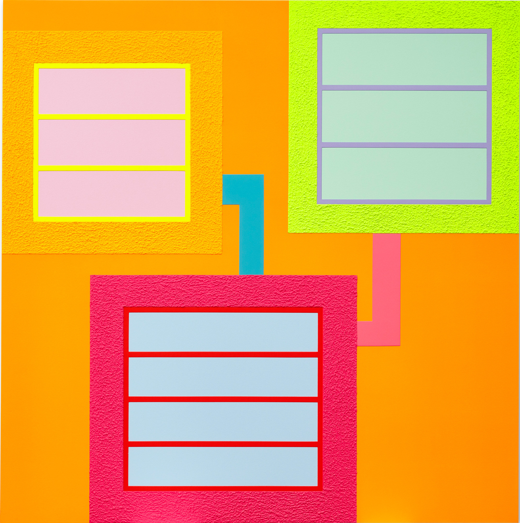 <p><strong>PETER HALLEY </strong><em>Action Point</em>, 2018</p>
