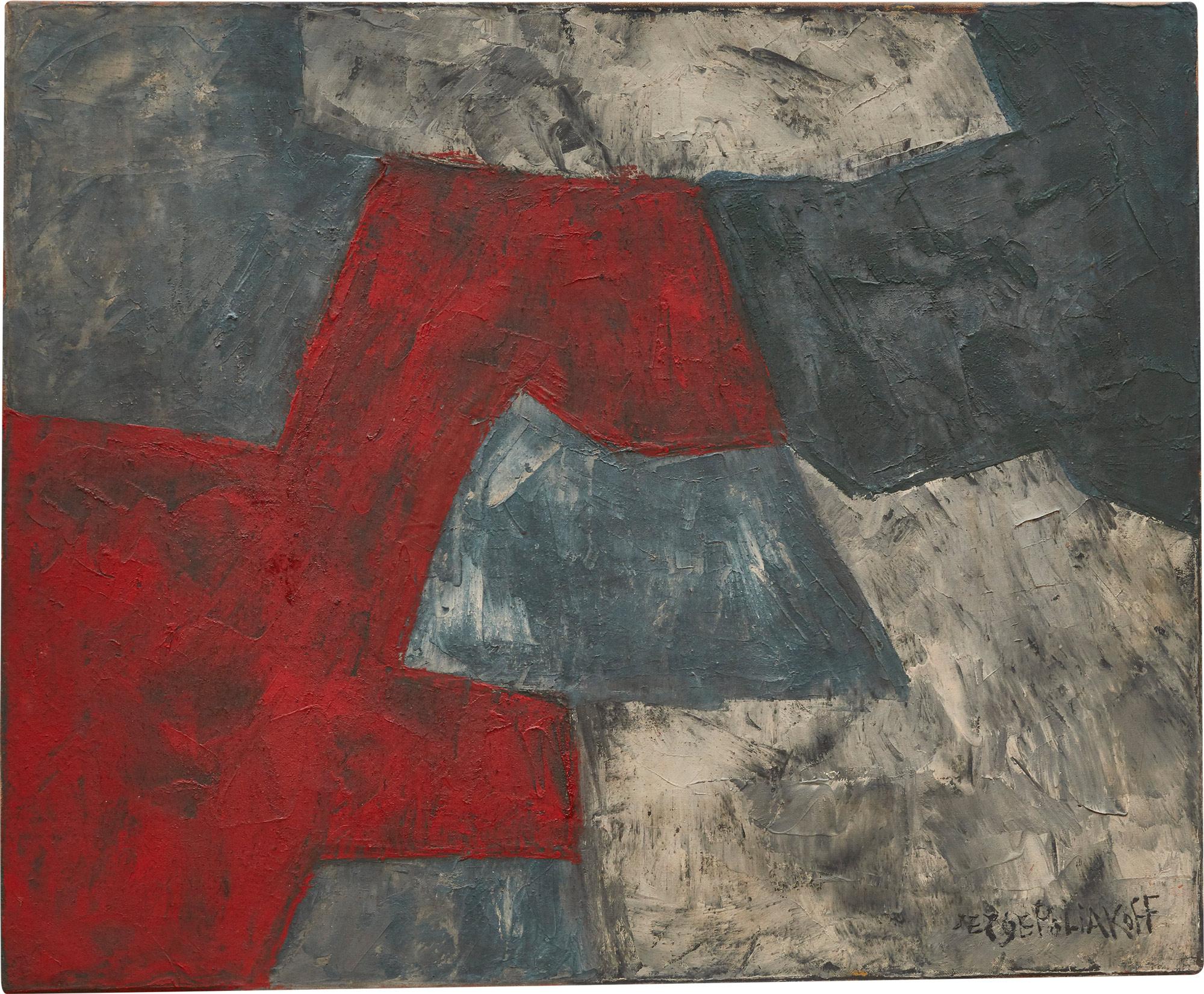 <p><strong>SERGE POLIAKOFF </strong><em>Composition abstraite</em>, 1960</p>
