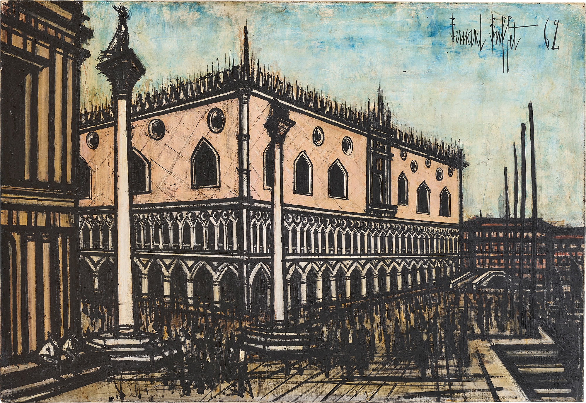 <p><strong>BERNARD BUFFET </strong><em>Venise, Palais des Doges</em>, 1962</p>