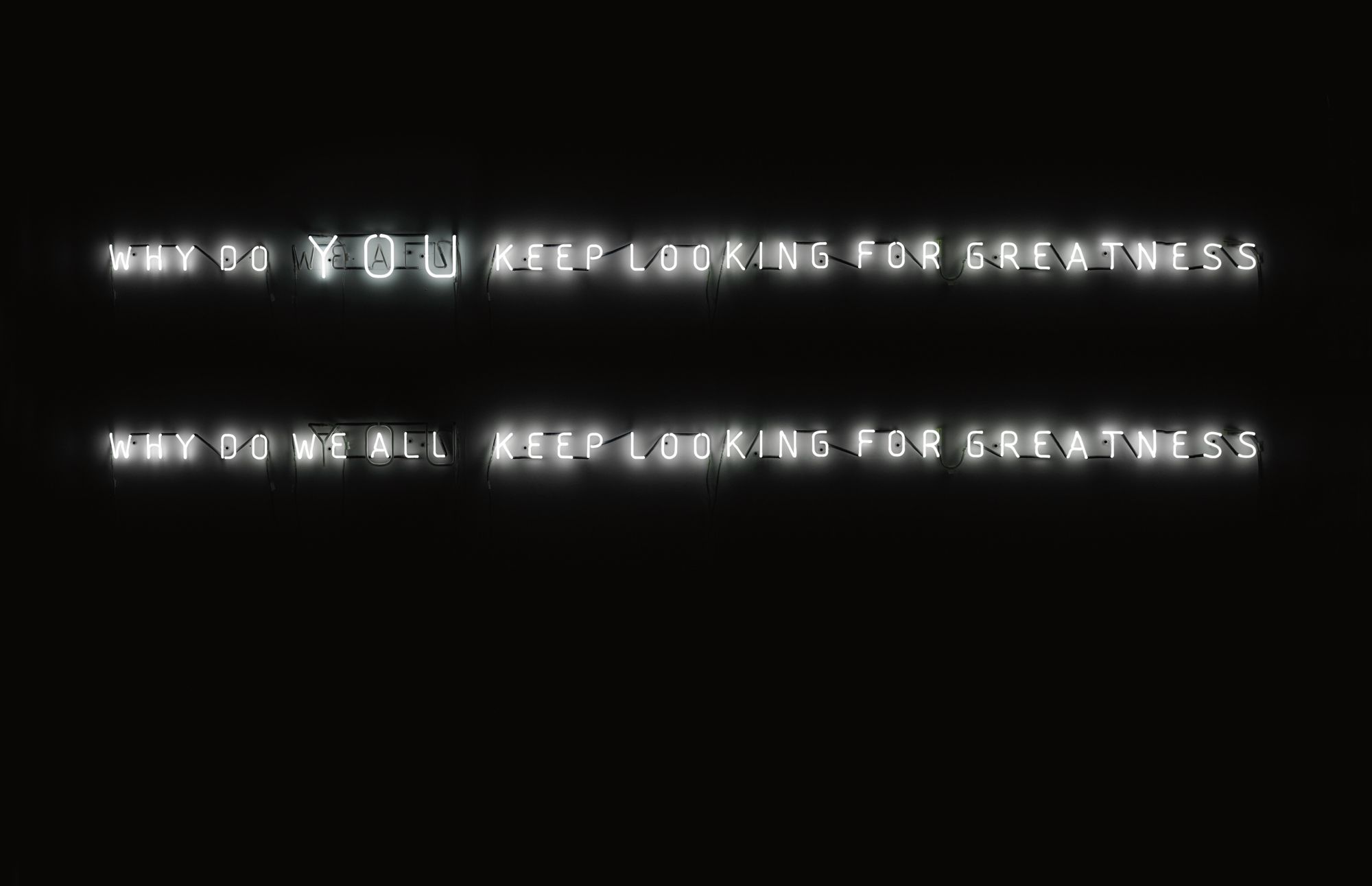 <b>JEPPE HEIN</b> <i>Why Do we all Keep Looking for Greatness</i>, 2005