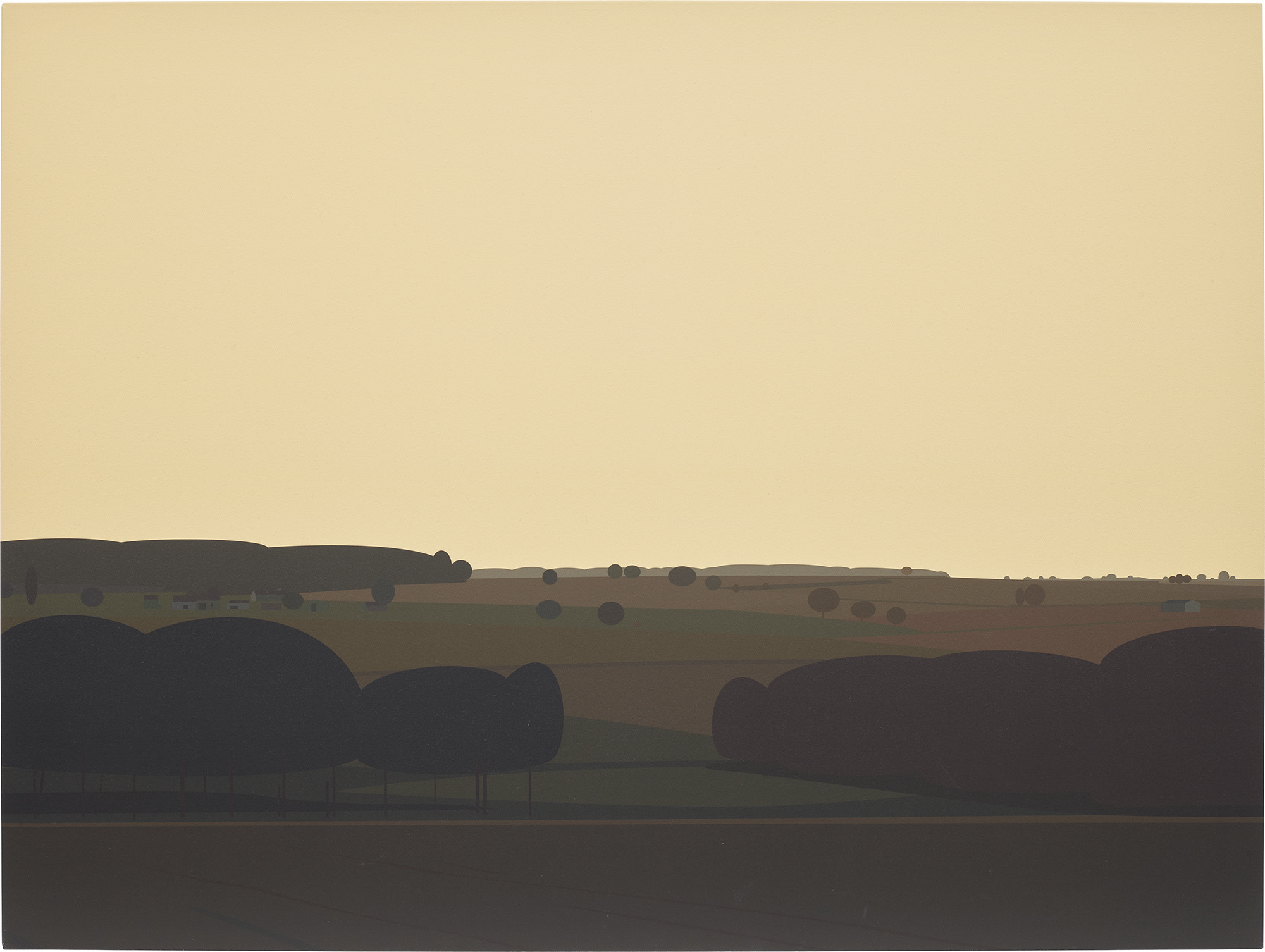 <p><strong>JULIAN OPIE</strong> <em>View from my bedroom window. 5. 2007,</em> 2007</p>