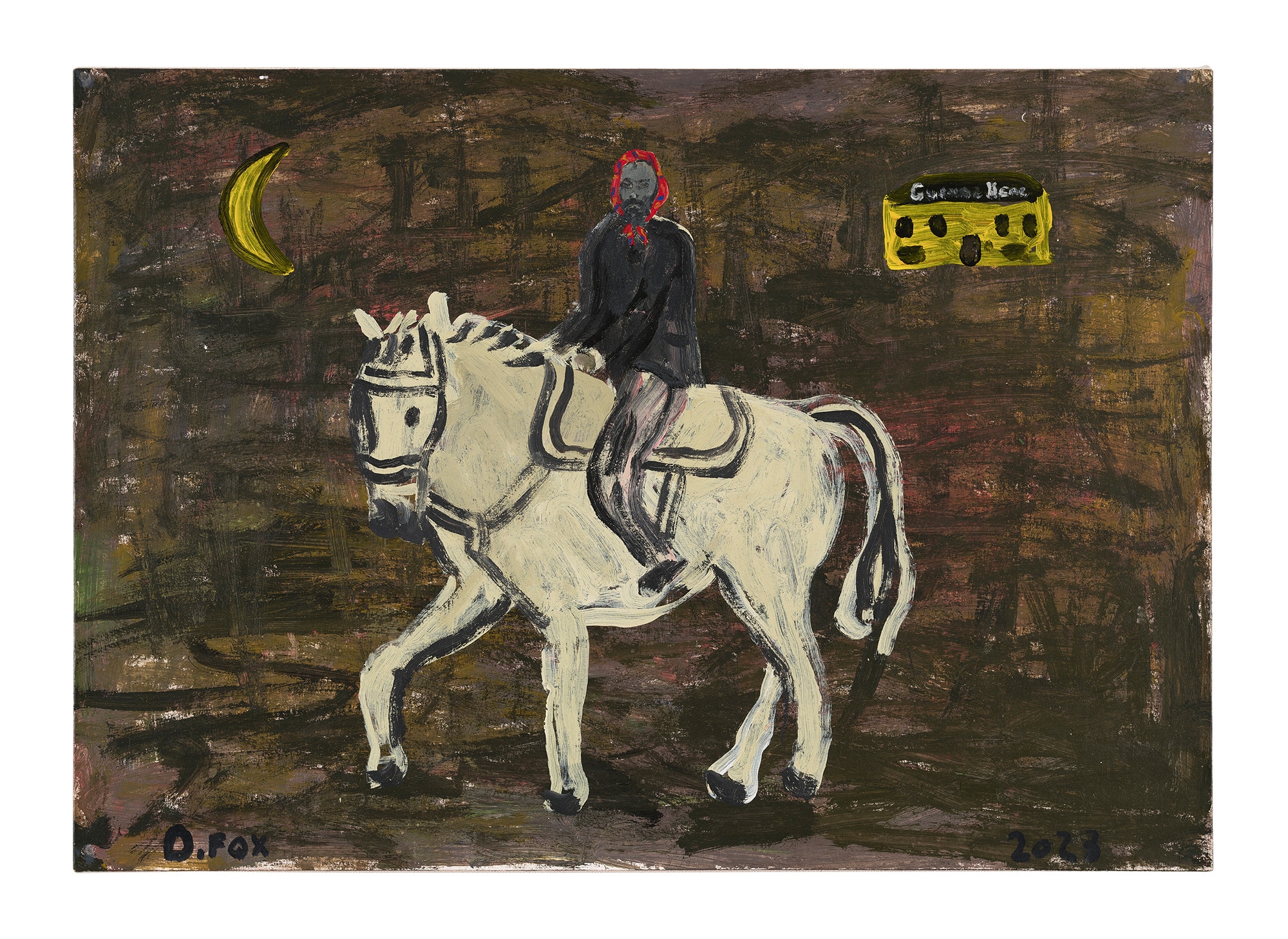 <p><strong>DANNY FOX</strong>&nbsp;<em>Rider with Scarf,</em>&nbsp;2023</p>
