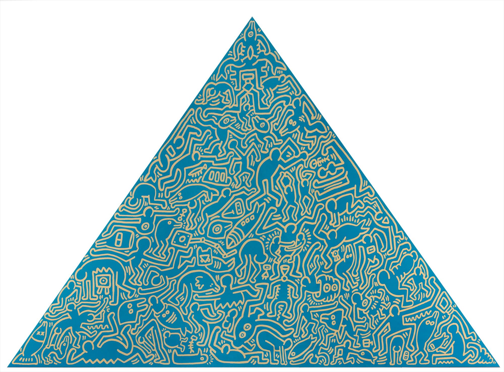 <b>KEITH HARING</b> <i>Pyramid</i>, 1989