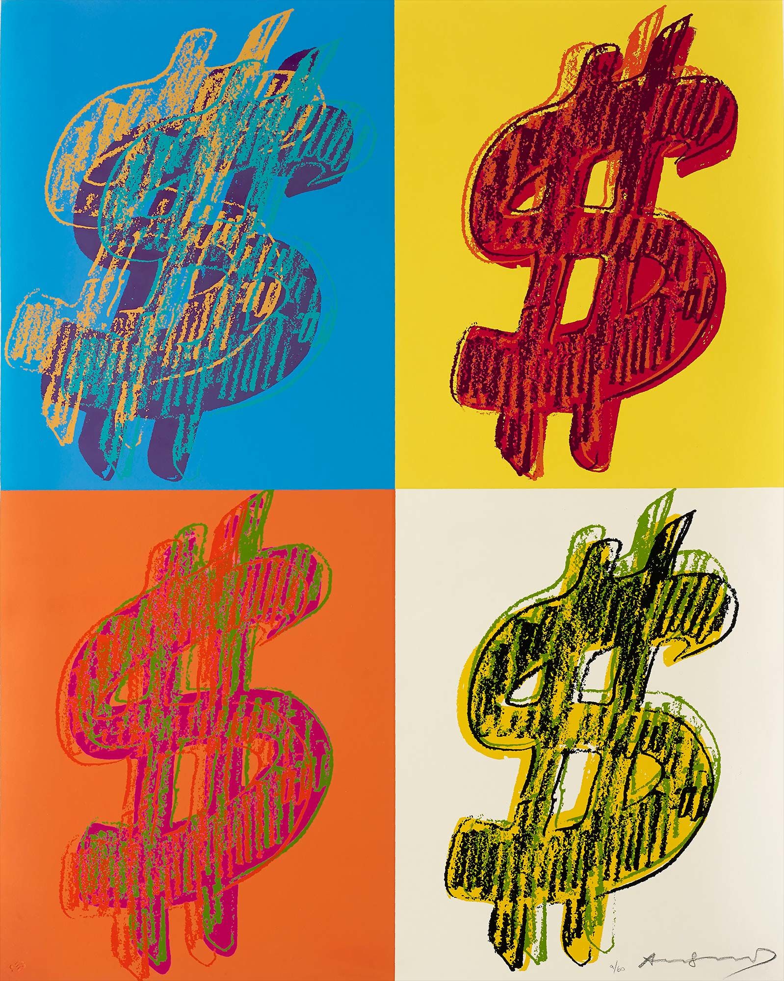 <b>ANDY WARHOL</b> <i>$ (Quadrant),</i> 1982