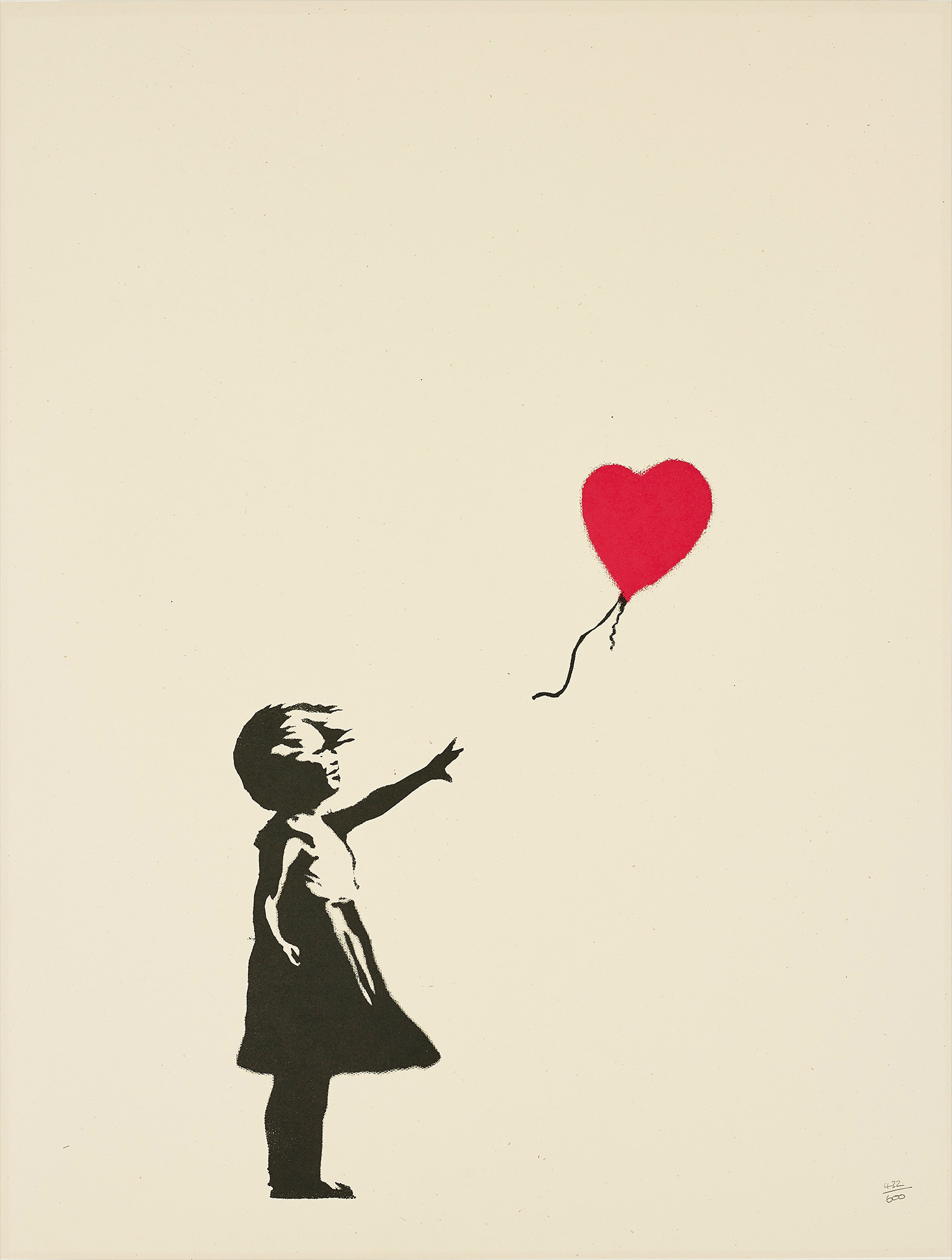 <b>BANKSY</b> <i>Girl with Balloon</i>, 2004