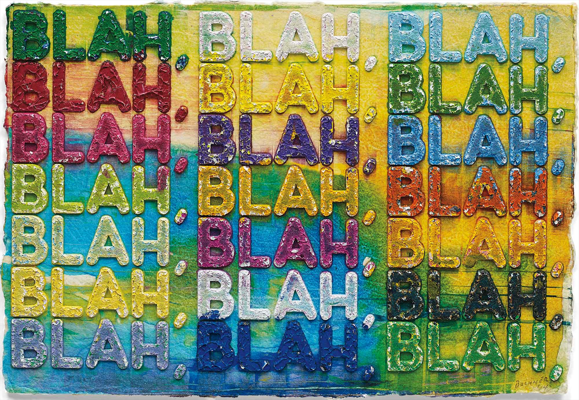 <b>MEL BOCHNER</b><i> Blah Blah Blah</i>, 2014