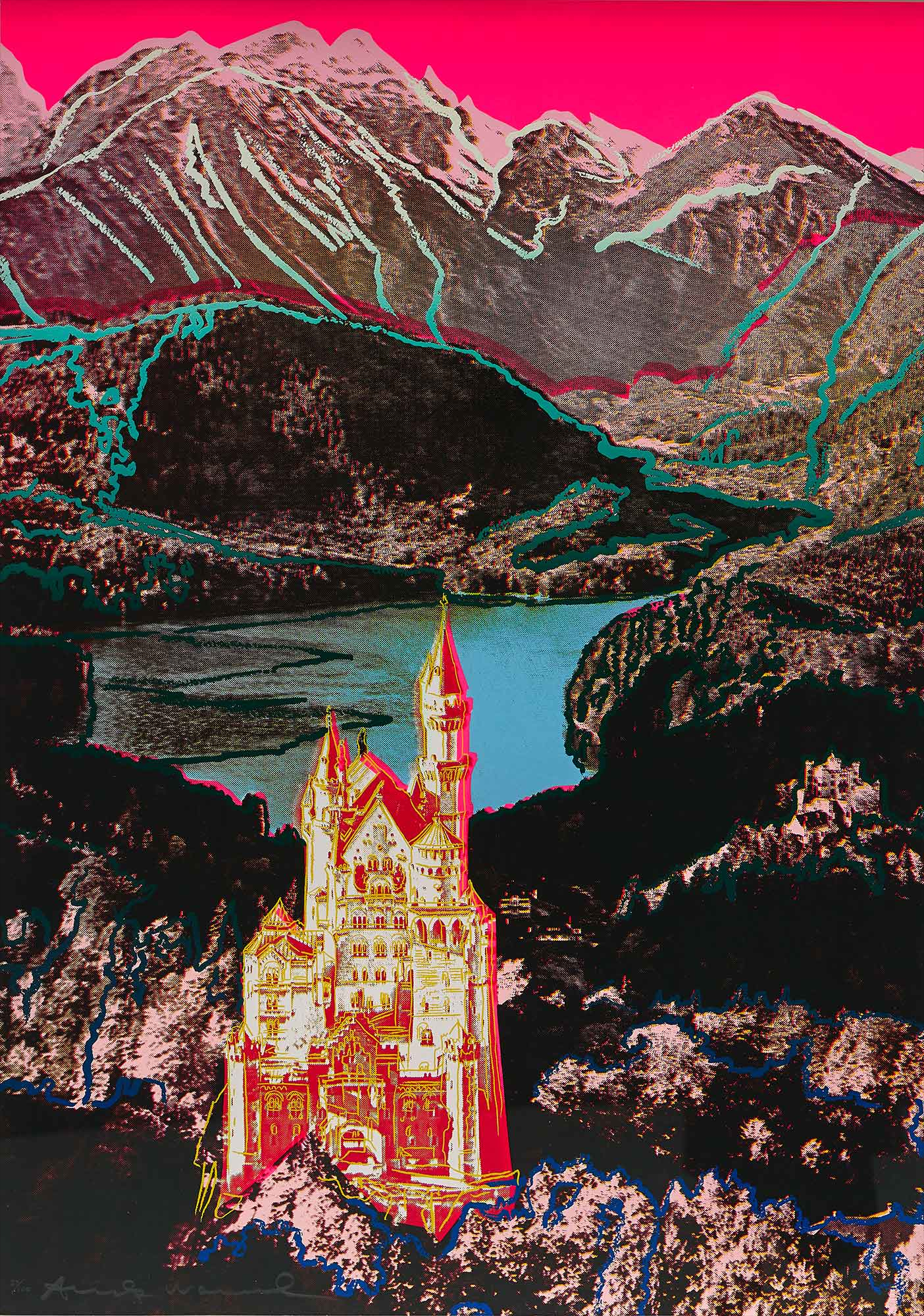 <b>ANDY WARHOL </b><i>Neuschwanstein</i>, 1987