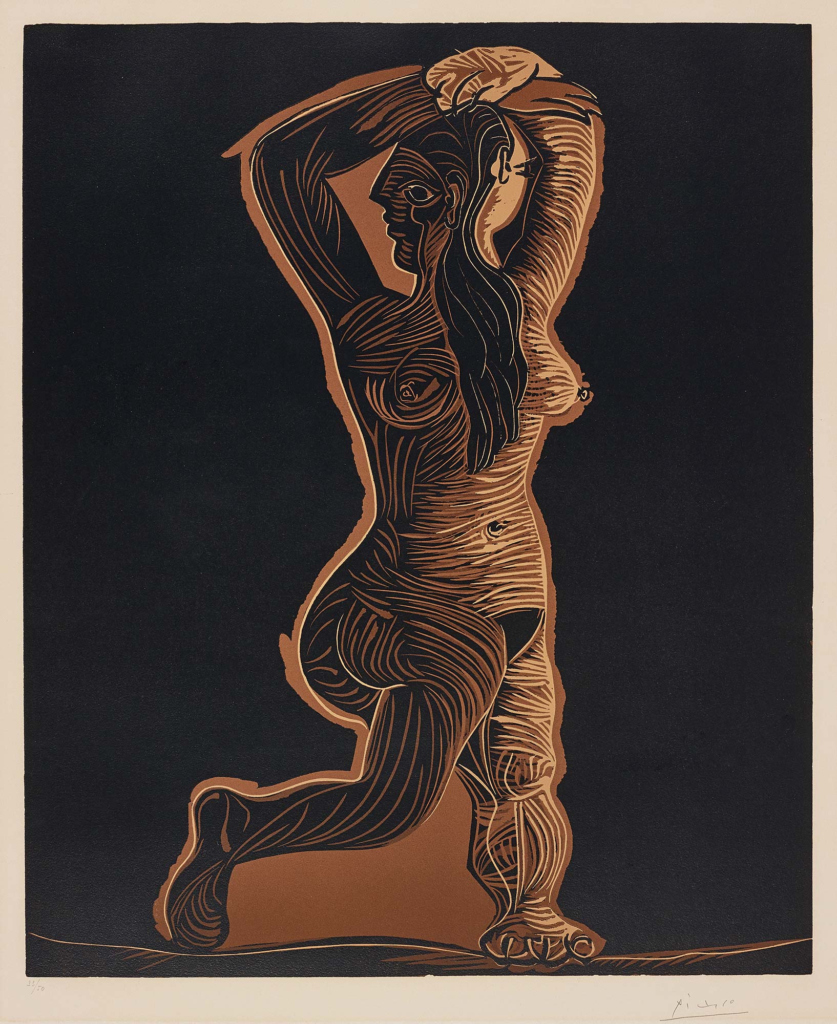 <b>PABLO PICASSO<i> </i></b><i>Grand nu de femme (Large Nude Woman)</i>