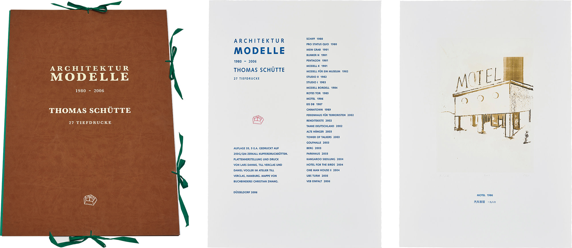 <b>THOMAS SCHÜTTE</b> <i>Architektur Modelle</i>, 27 works