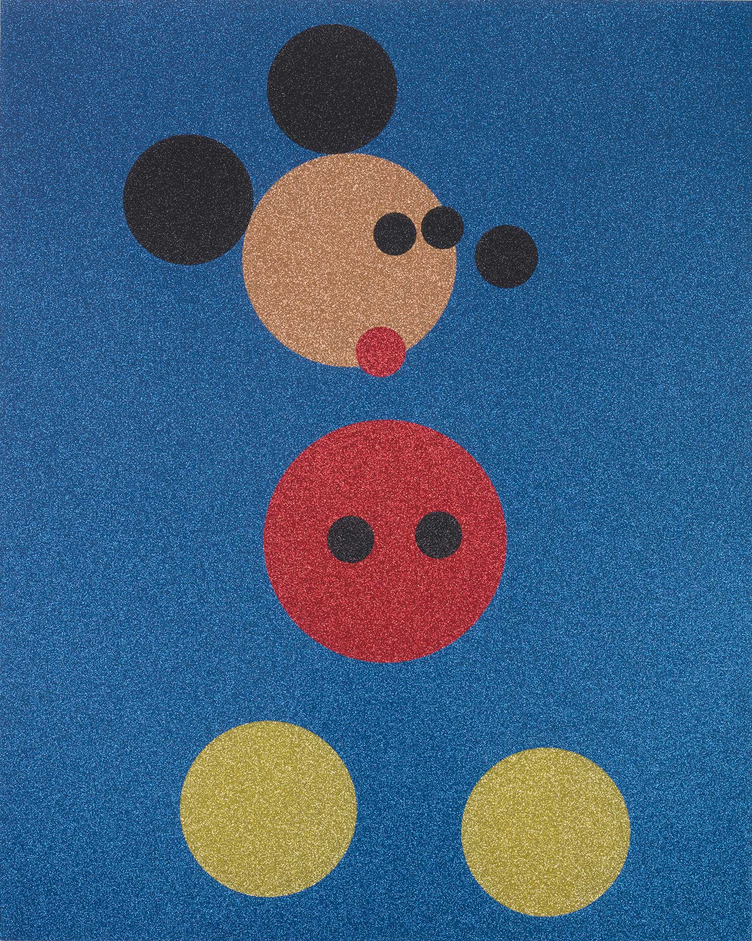 <p><strong>DAMIEN HIRST </strong><em>Mickey (Blue Glitter), </em>2016</p>