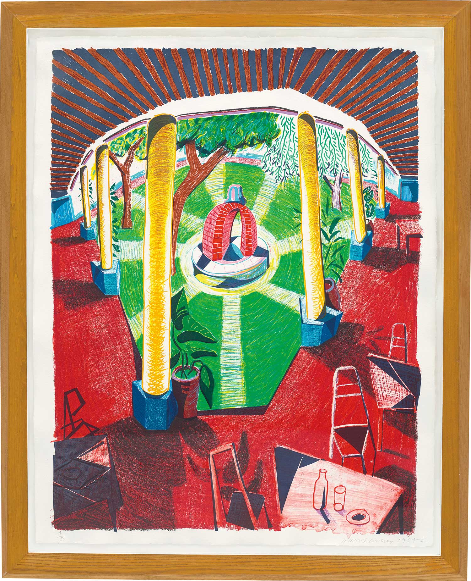 <p><strong>DAVID HOCKNEY</strong> <em>Views of Hotel Wel 111, </em>1984-85</p>