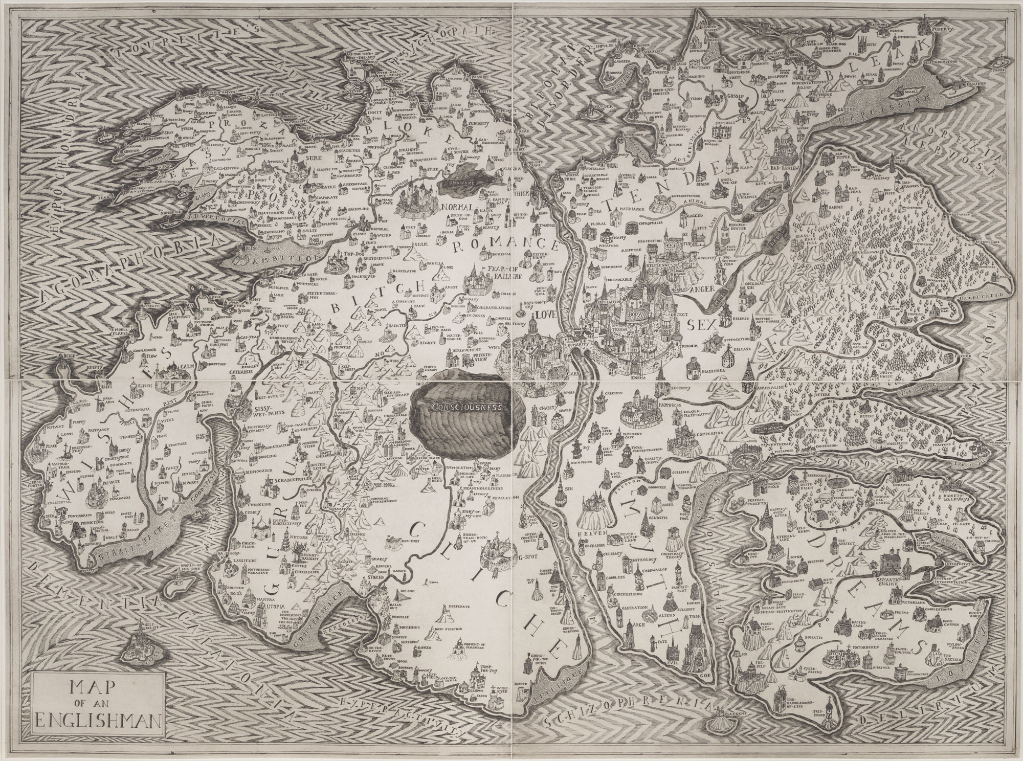 <p><strong>GRAYSON PERRY </strong><em>Map of an Englishman</em>, 2004</p>