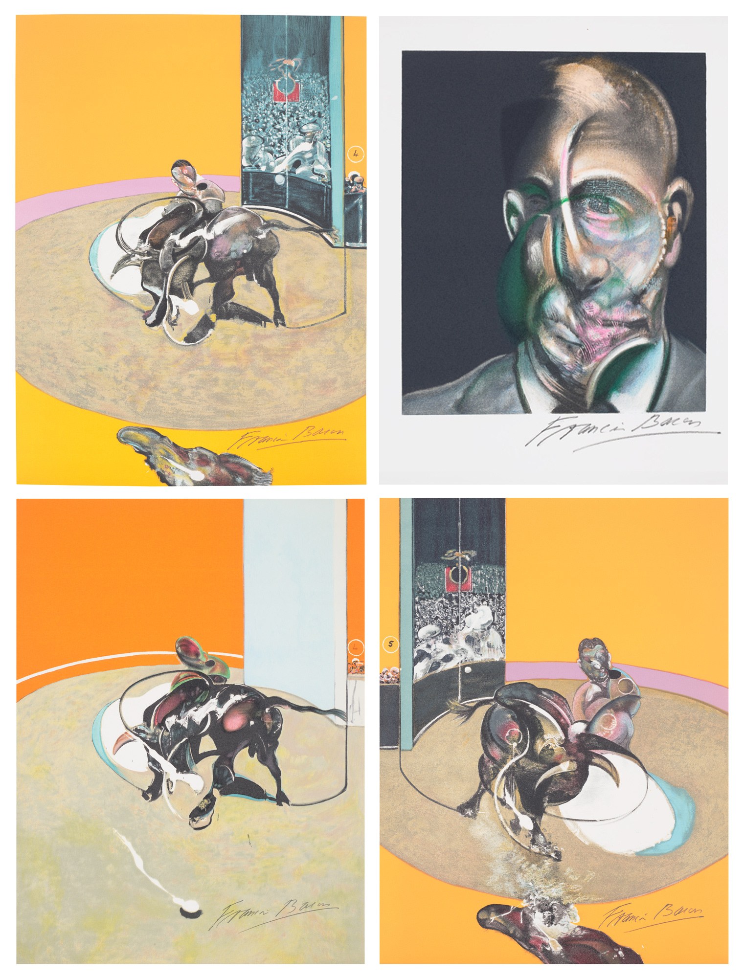<p><strong>FRANCIS BACON </strong><em>Miroir de la tauromachie (Mirror of the Bullfight)</em>, 1990</p>
