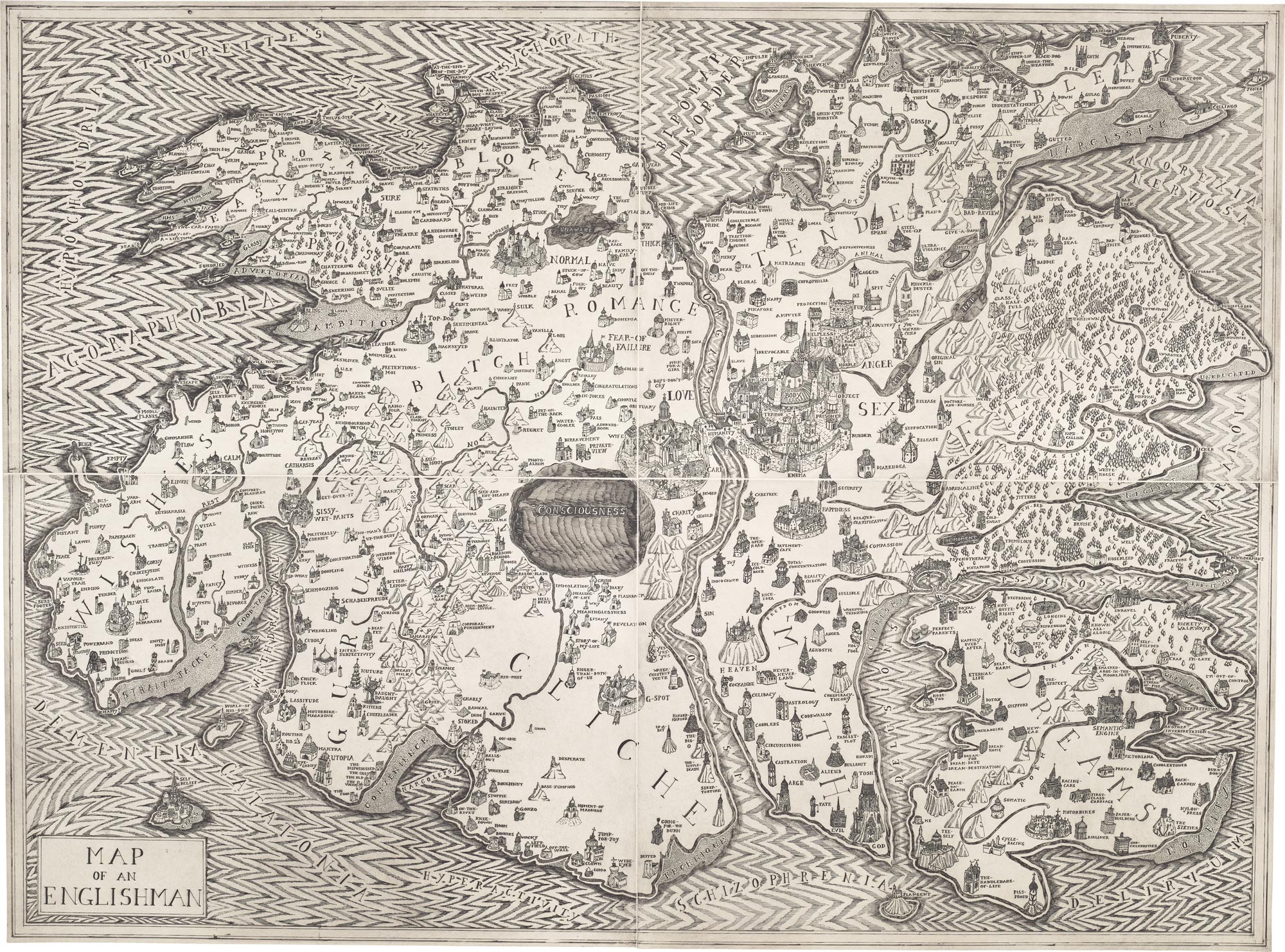 <p><strong>GRAYSON PERRY </strong><em>Map of an Englishman</em>, 2004</p>