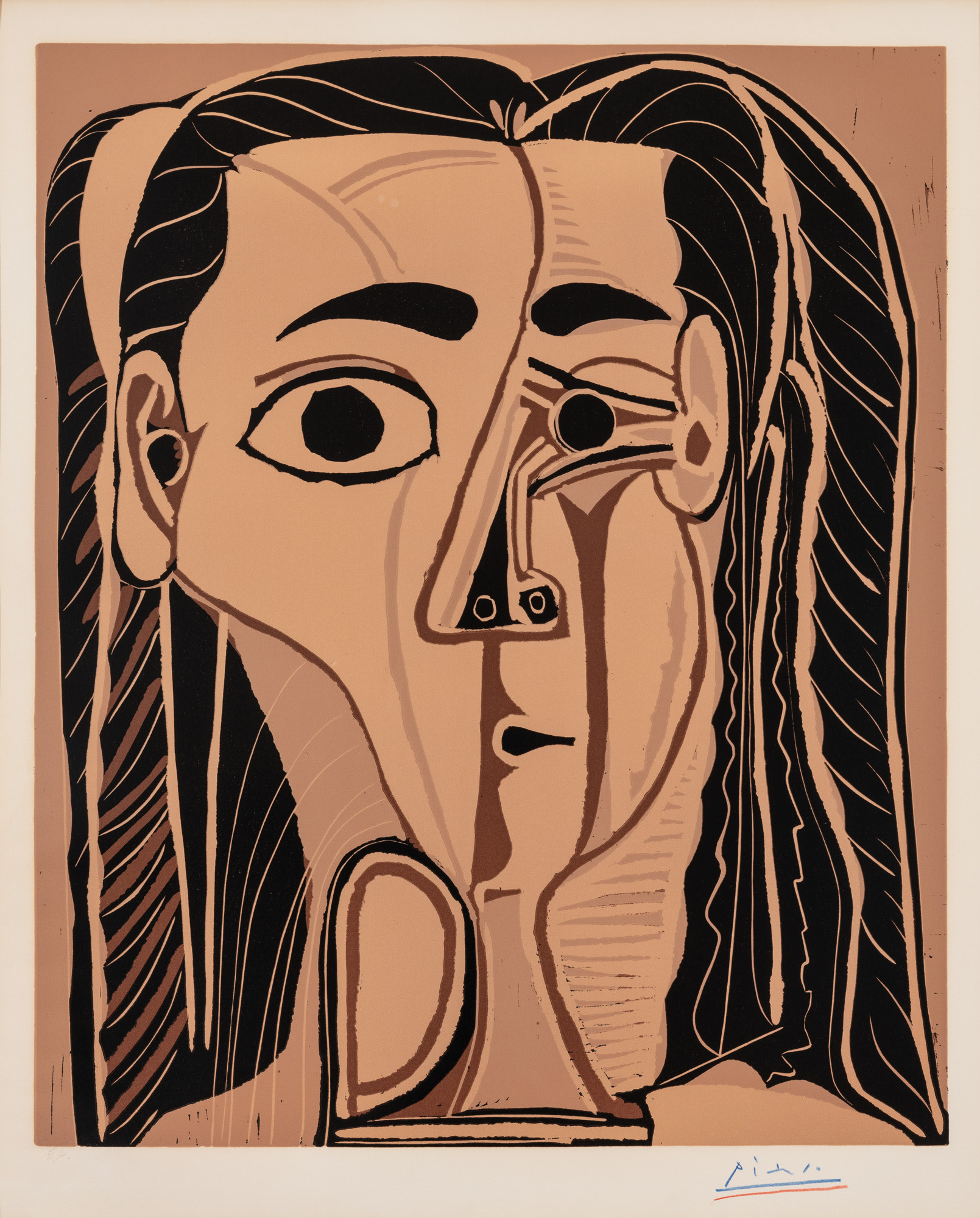 <p><strong>PABLO PICASSO</strong> <em>Jacqueline au bandeau de face (Jacqueline with Headband)</em>, 1962</p>