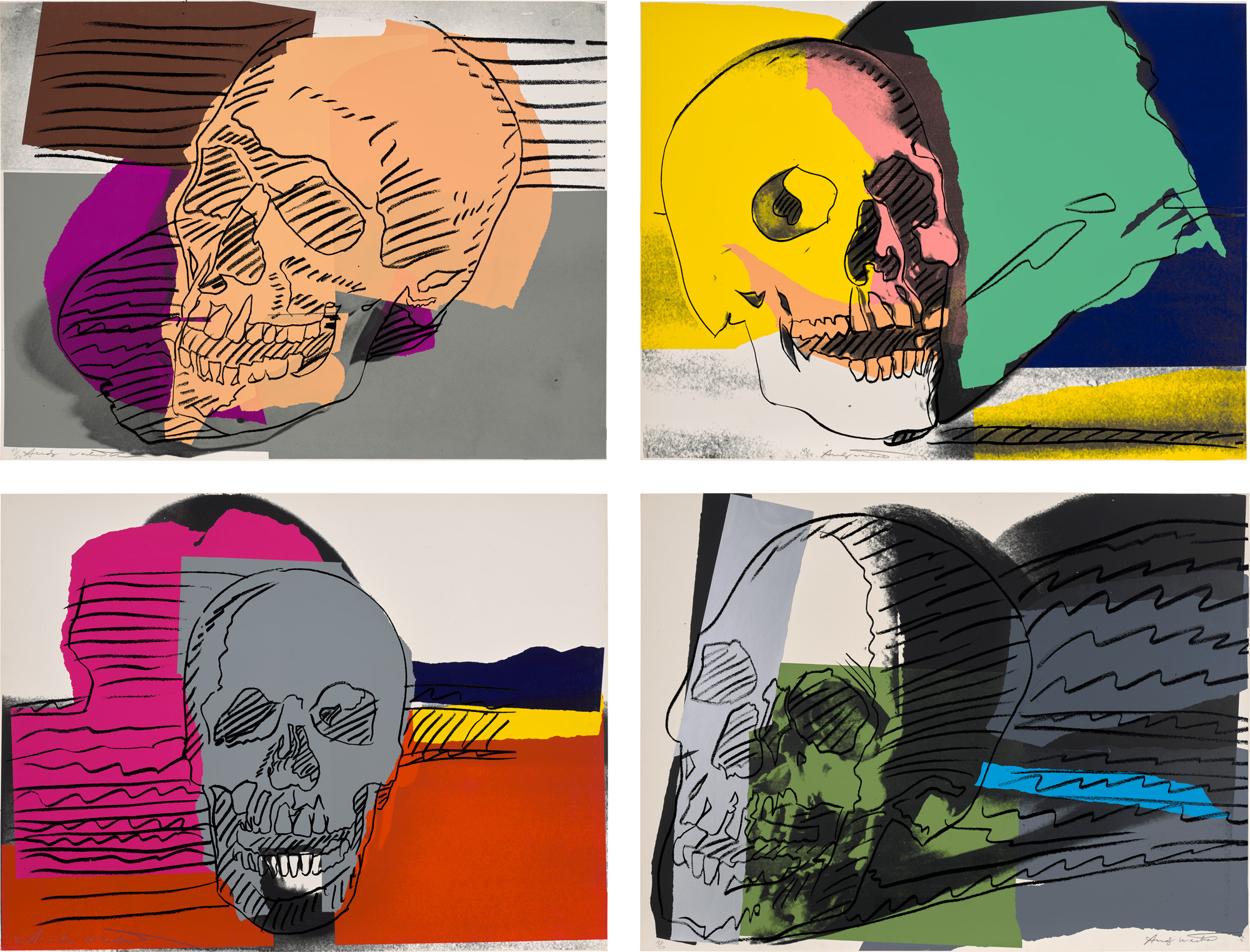 <p><strong>ANDY WARHOL </strong><em>Skulls,</em> 1976</p>