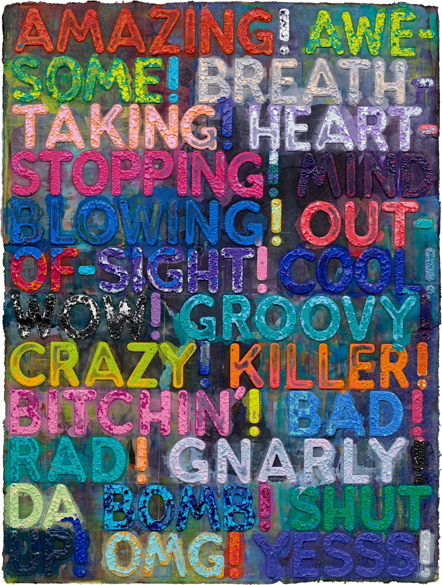 <p><strong>MEL BOCHNER </strong><em>Amazing,</em> 2018</p>