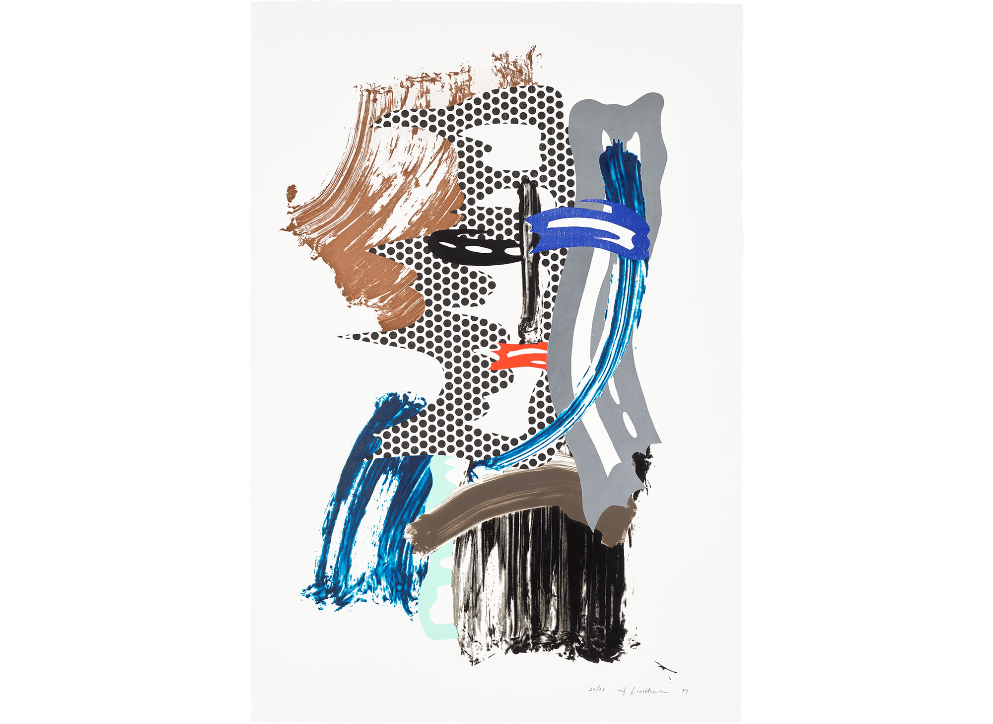 <p><strong>ROY LICHTENSTEIN</strong>&nbsp;<em>The Mask,</em>&nbsp;from&nbsp;<em>Brushstroke Figures Series,&nbsp;</em>1989</p>
