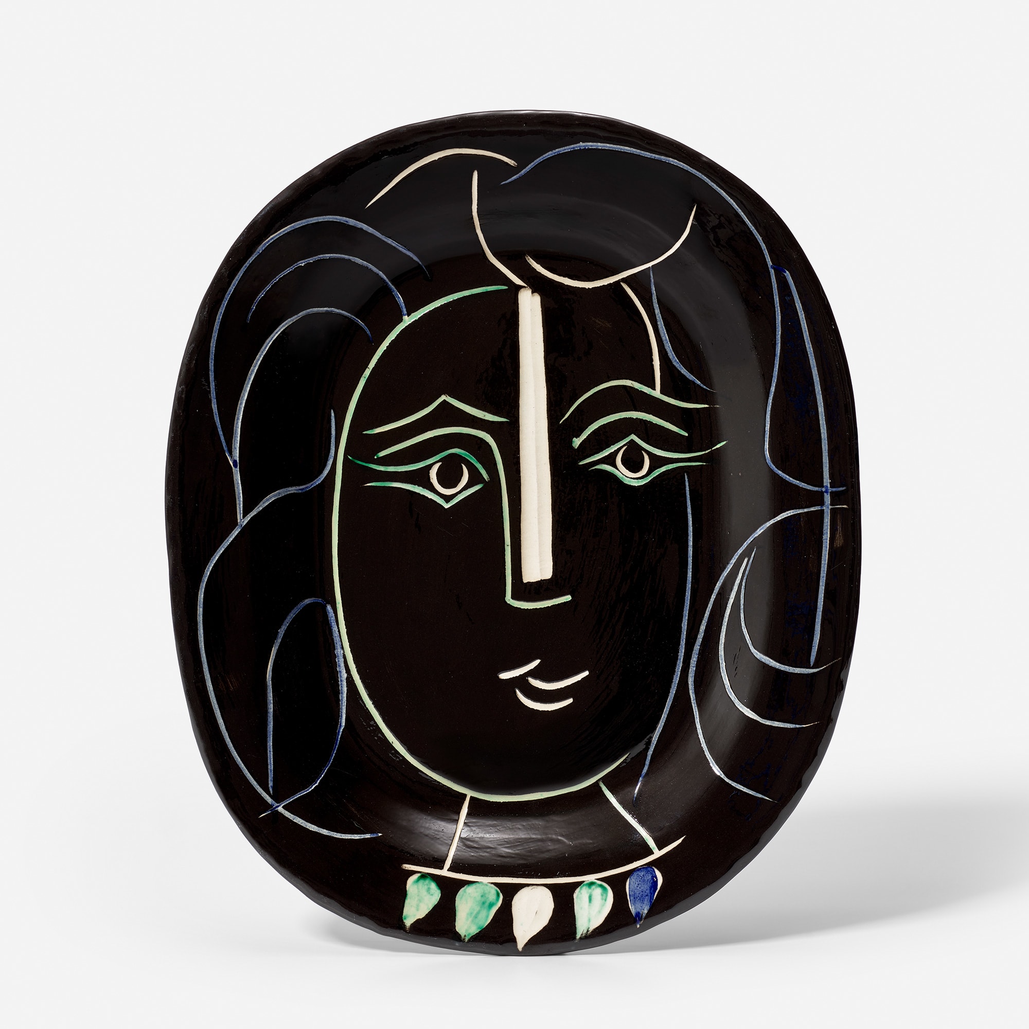 <p><strong>PABLO PICASSO </strong><em>Visage de femme (Woman's Face),</em> 1953</p>