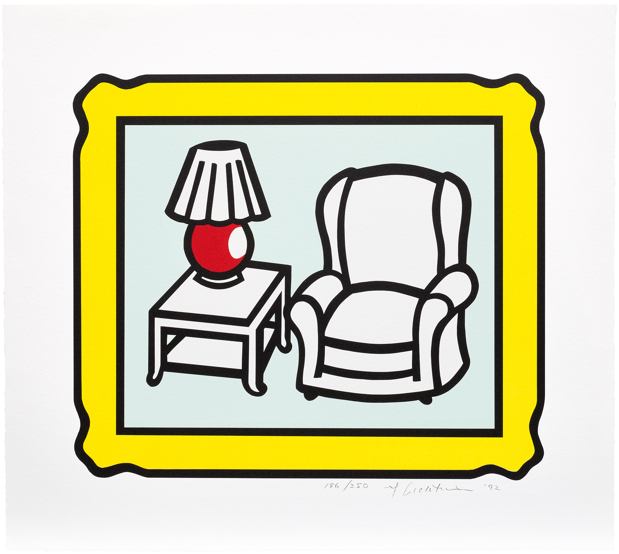 <p><strong>ROY LICHTENSTEIN </strong><em>Red Lamp,</em> 1992</p>