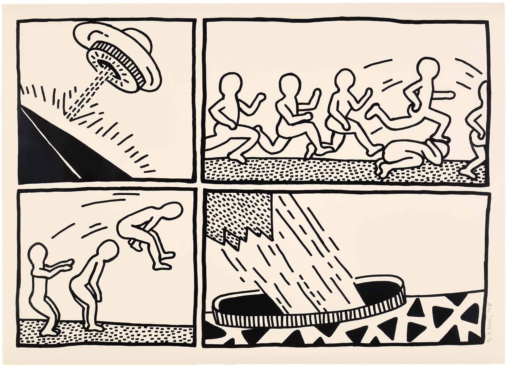 <p><strong>KEITH HARING</strong> <em>The Blueprint Drawings: plate 3,</em> 1990</p>
