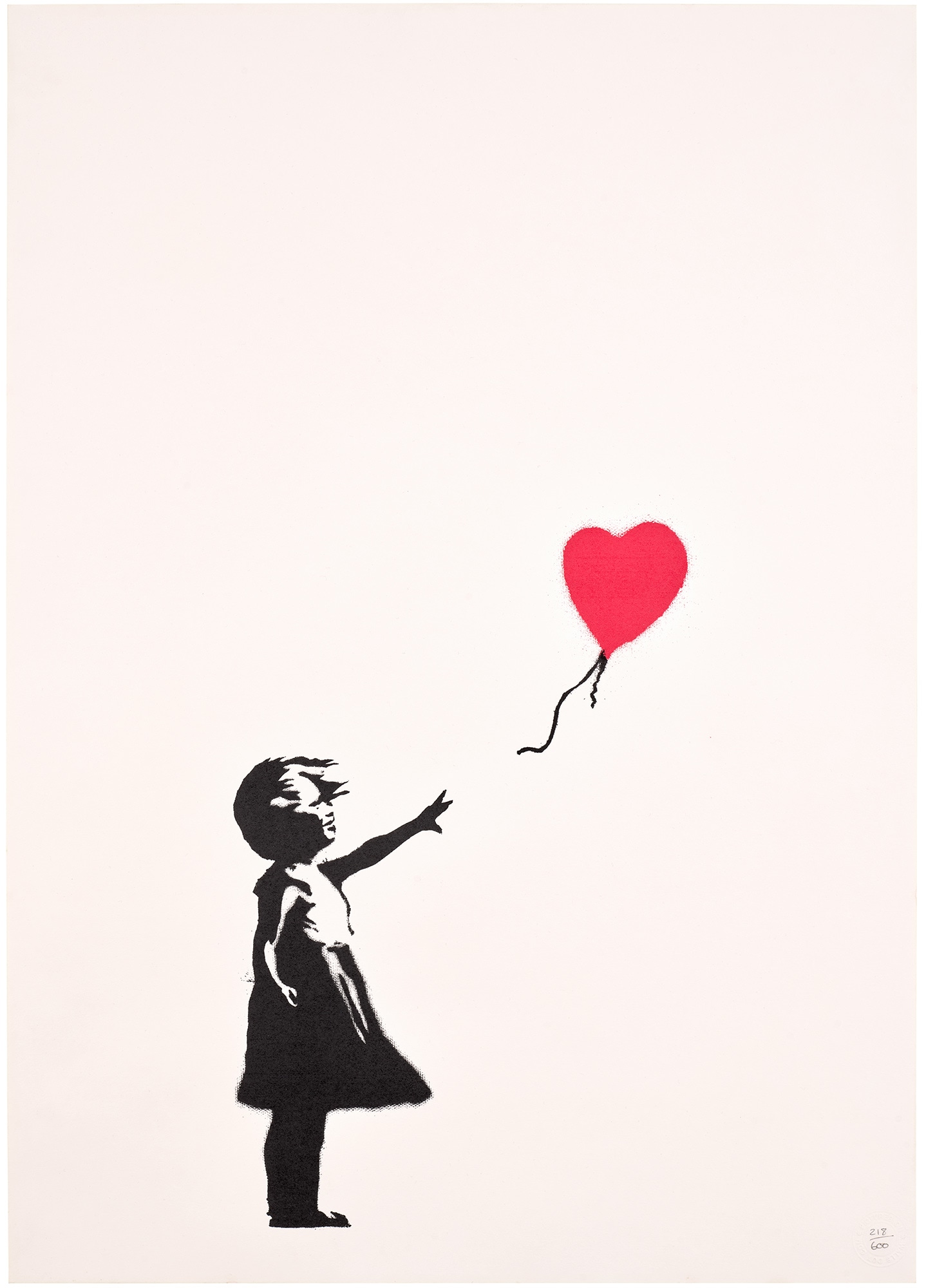 <p><strong>BANKSY</strong> <em>Girl with Balloon,</em> 2004</p>
