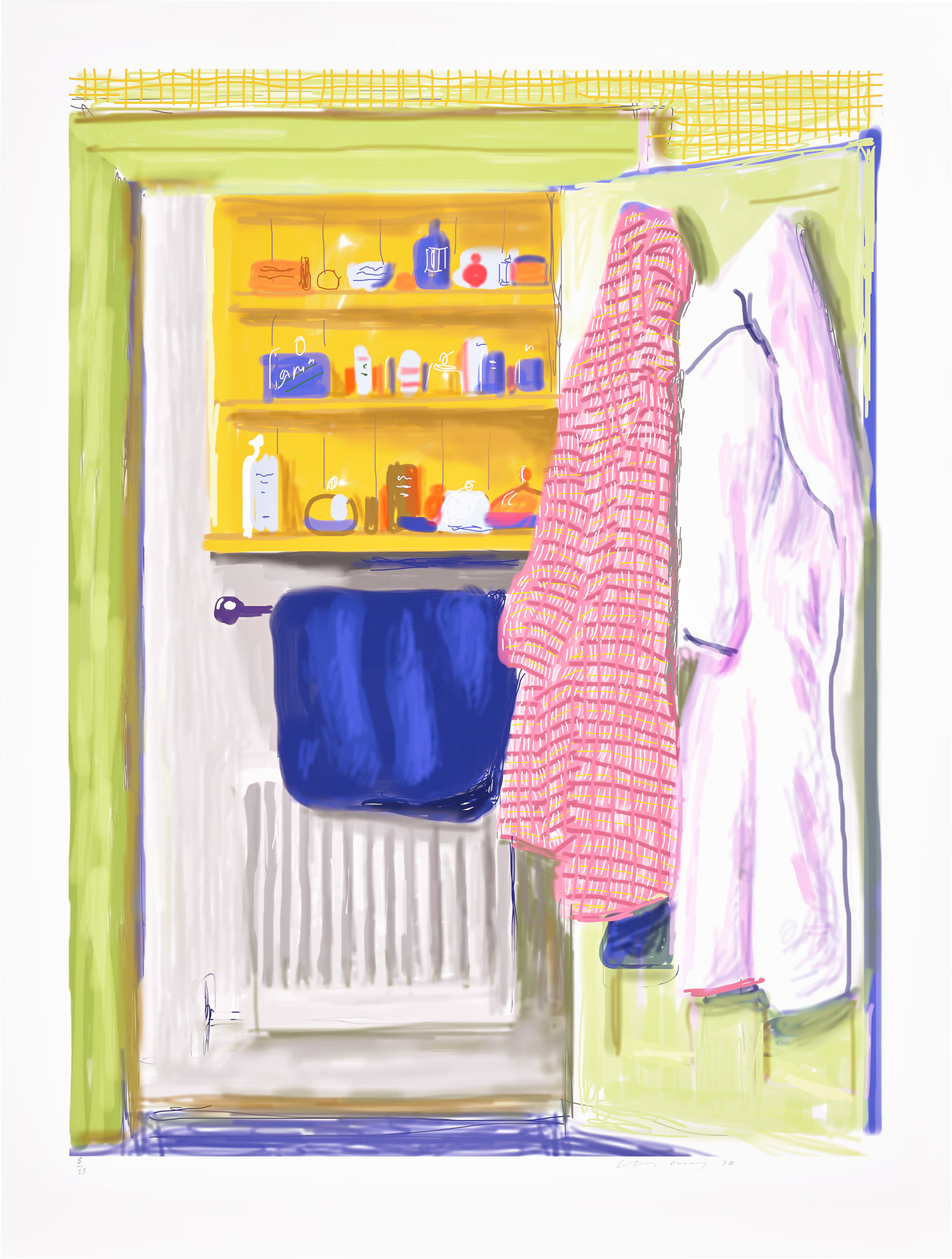 <p><strong>DAVID HOCKNEY</strong> <em>Two Robes</em>, 2010</p>
