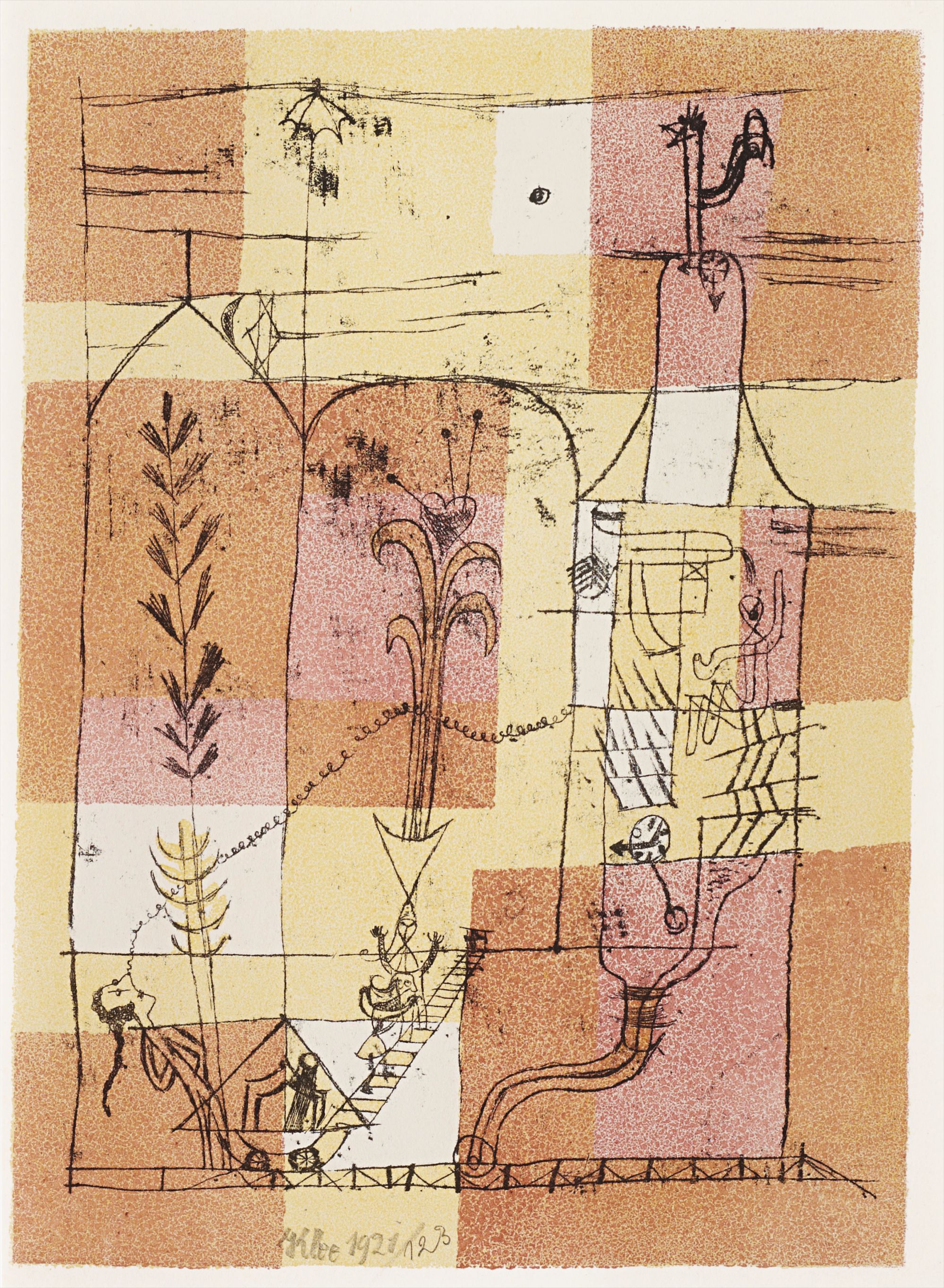 <b>PAUL KLEE</b> <i>Hoffmanneske Szene</i>, 1921