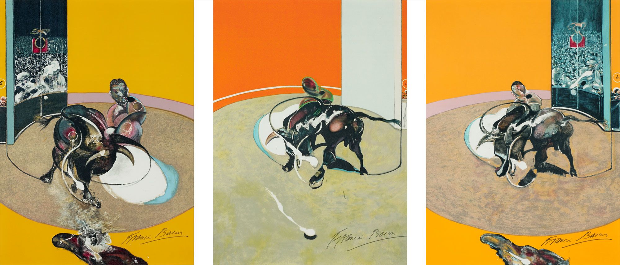 <b>FRANCIS BACON</b> <i>Miroir de la Tauromachie,</i> 1990