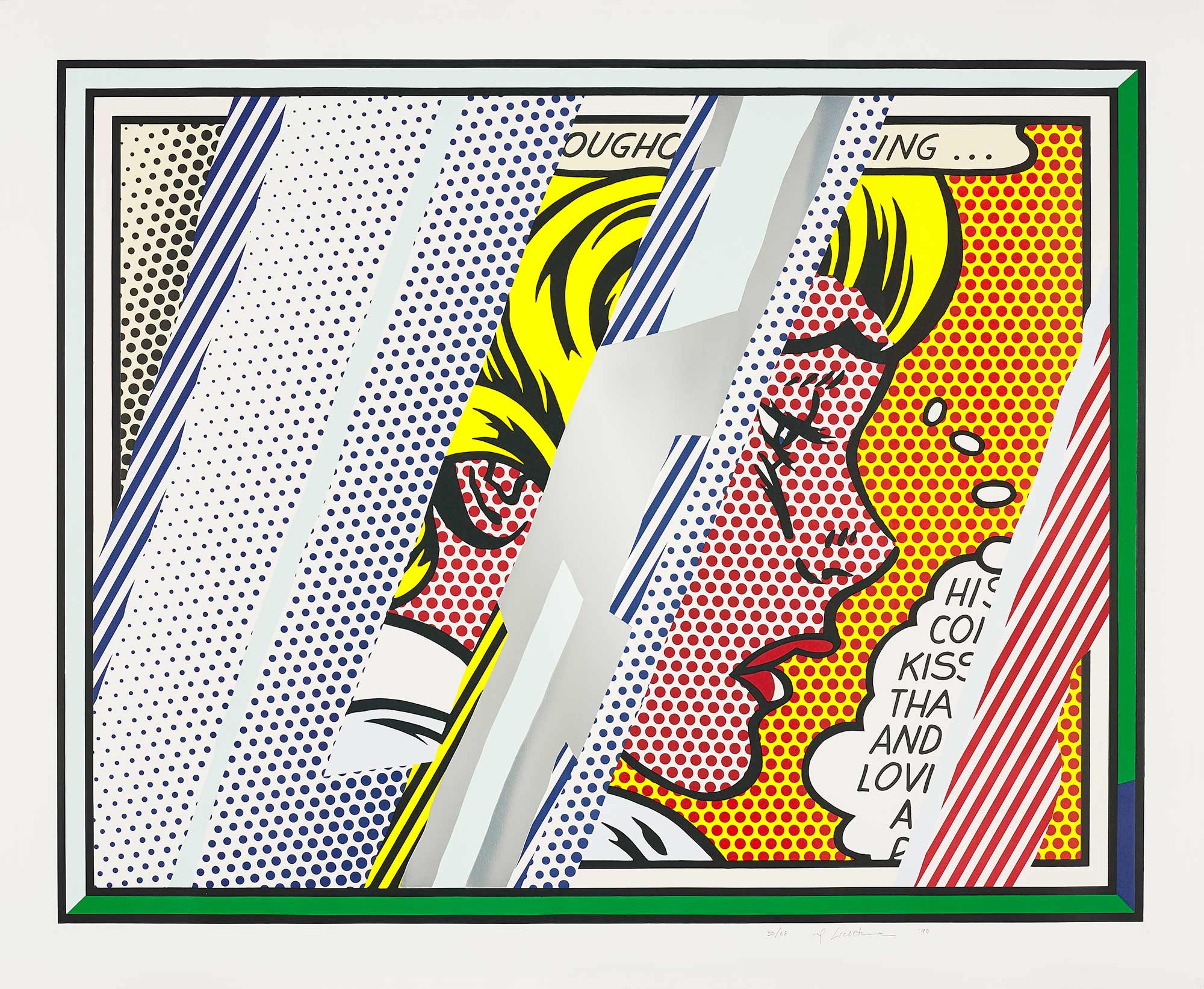 <b>ROY LICHTENSTEIN </b><i>Reflections on Girl</i>, 1990