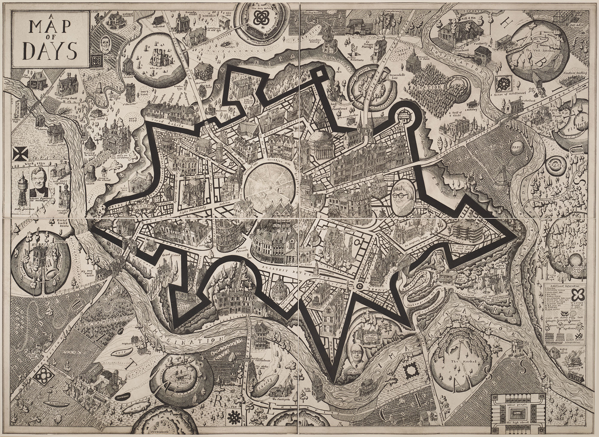 <p><strong>GRAYSON PERRY</strong> <em>Map of Days,</em> 2013</p>