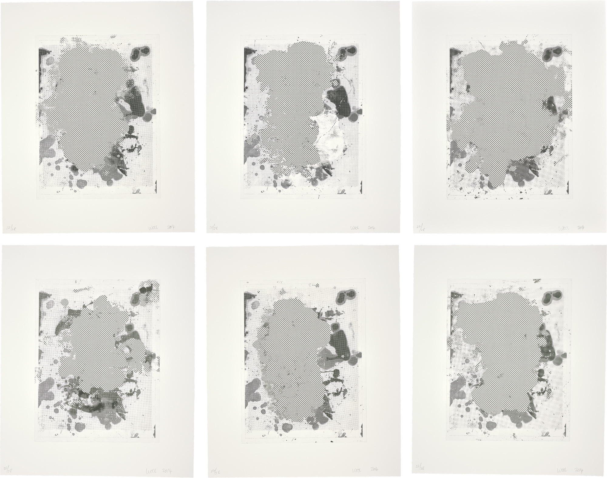 <p><strong>CHRISTOPHER WOOL </strong><em>Portraits (B/W)</em>, 2014</p>