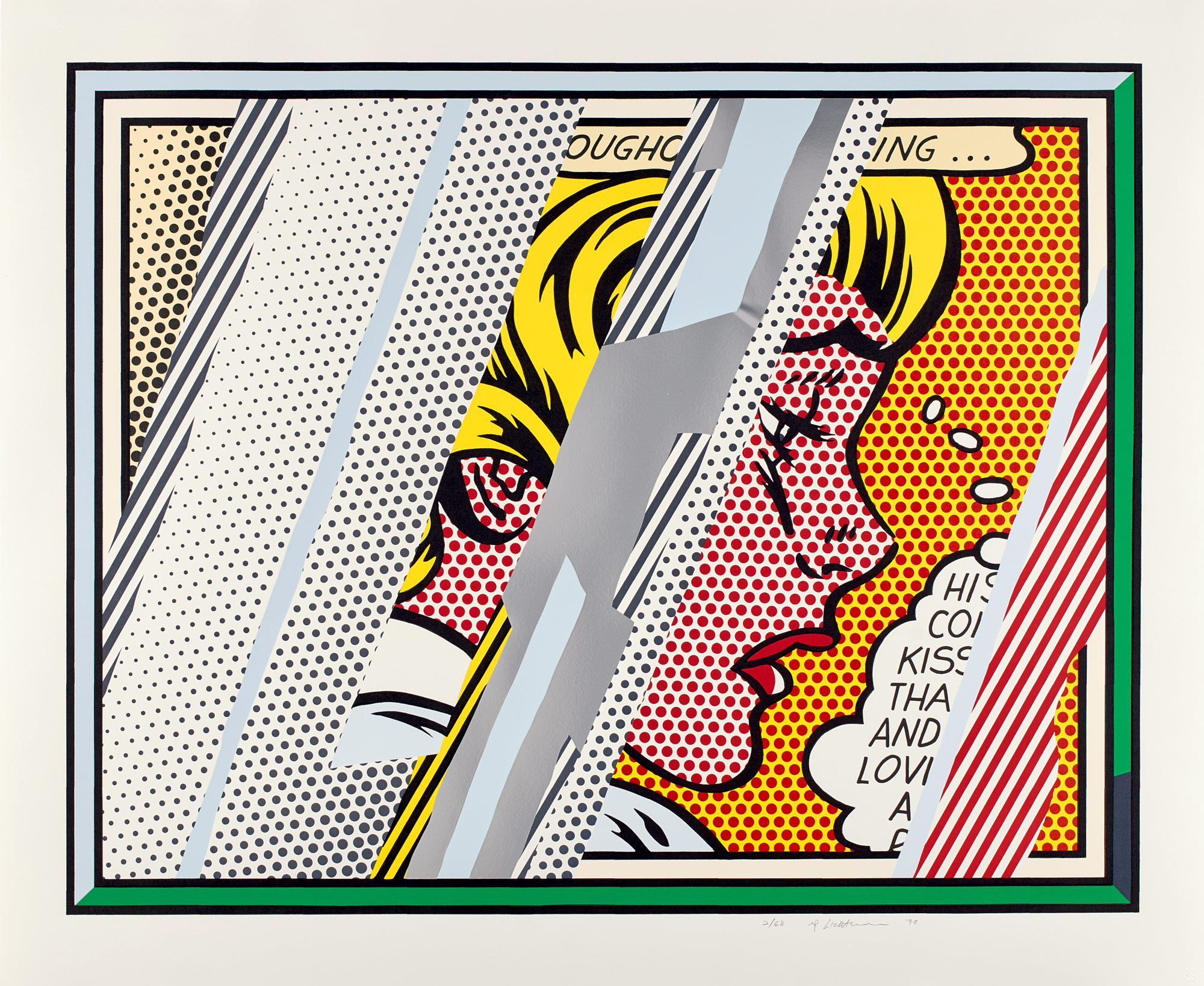 <p><strong>ROY LICHTENSTEIN</strong> <em>Reflections on Girl, from Reflections Series</em>, 1990</p>