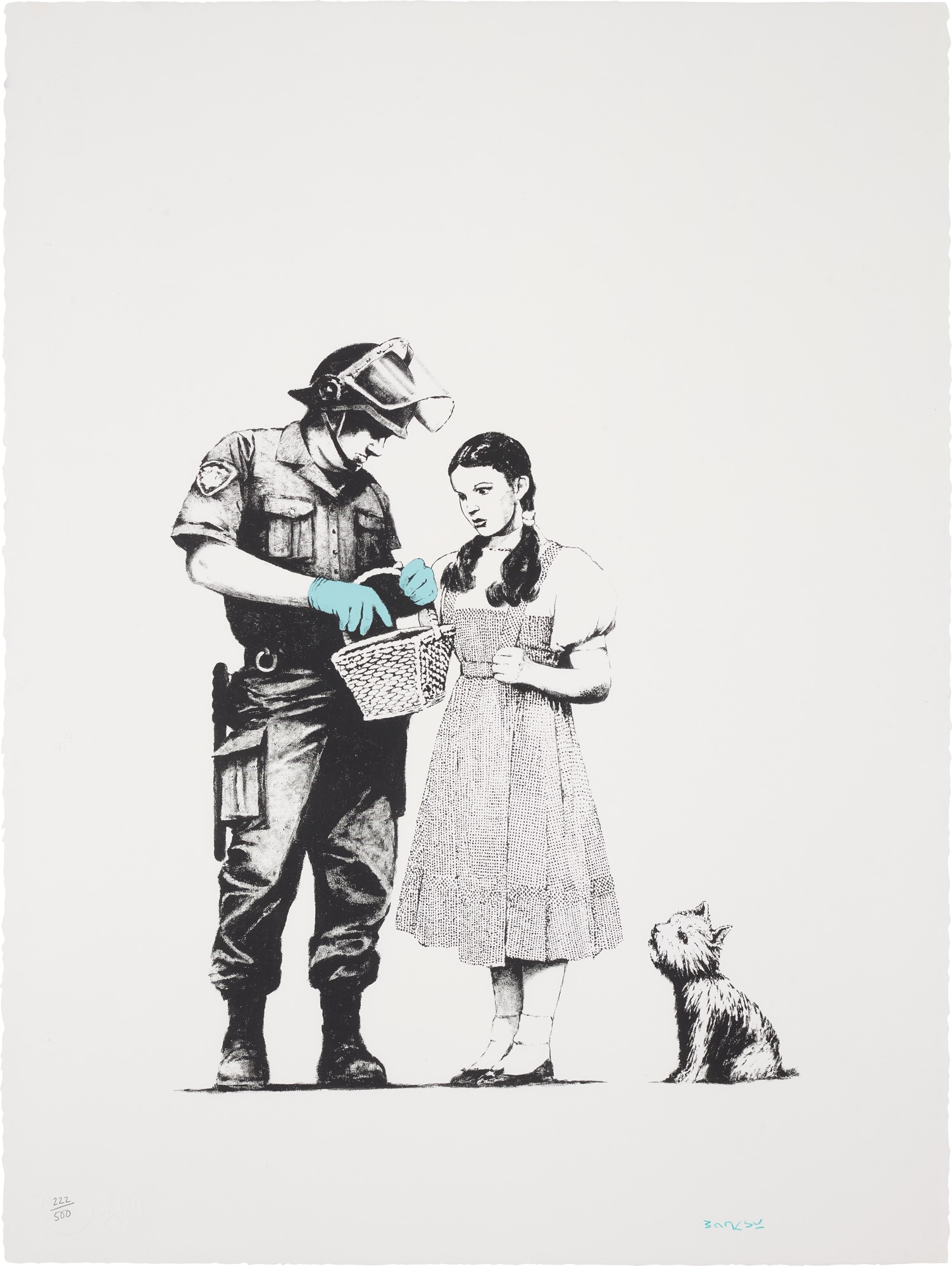 <p><strong>BANKSY</strong> <em>Stop and Search</em>, 2007</p>