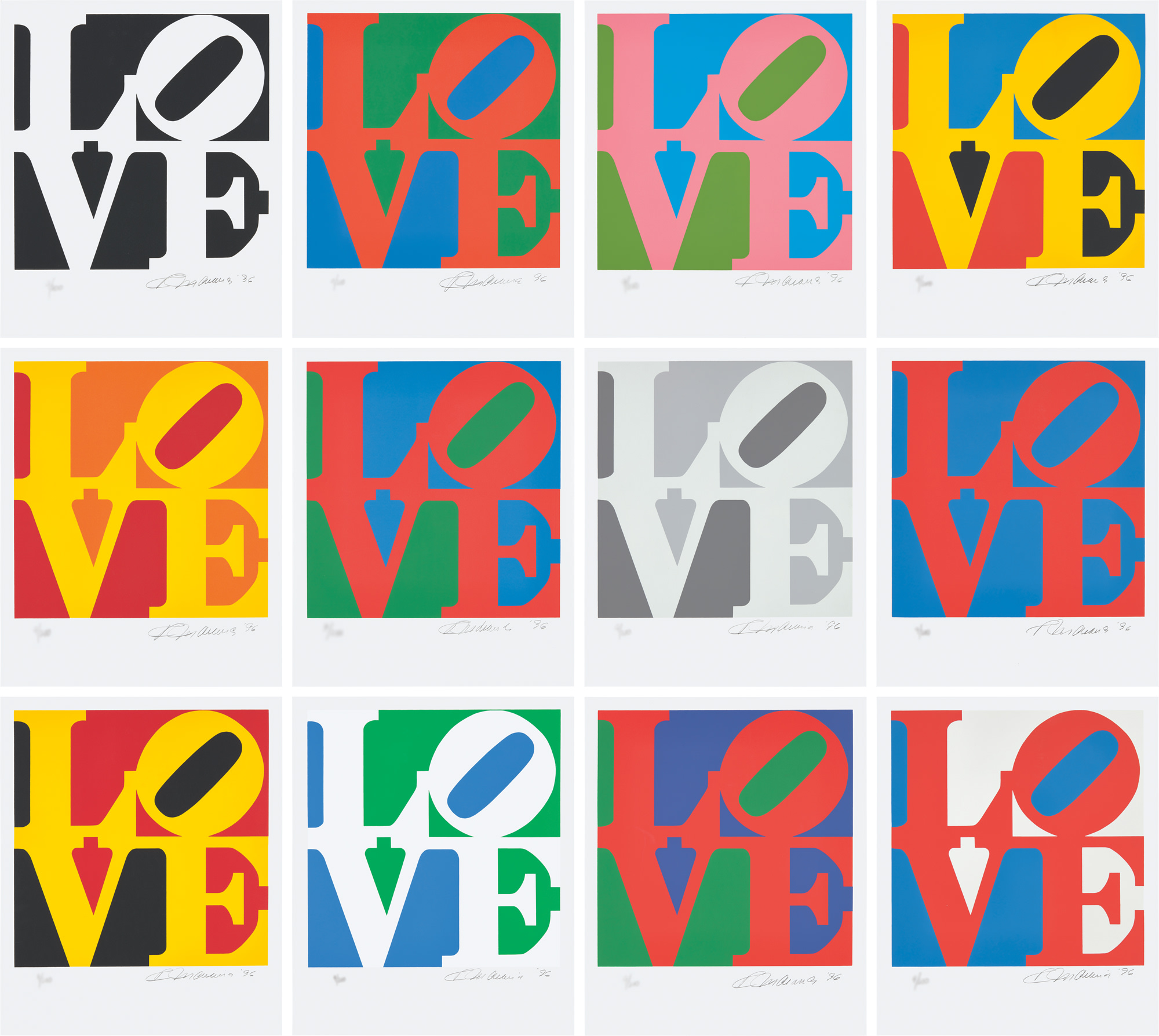 <p><strong>ROBERT INDIANA<em>&nbsp;</em></strong><em>The Book of Love,</em> 1996</p>
