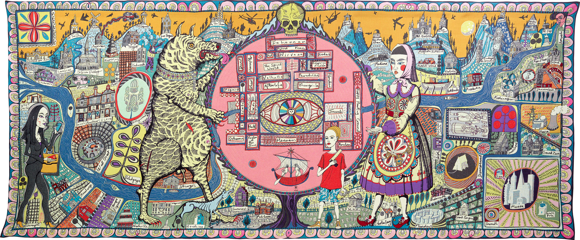 <p><strong>GRAYSON PERRY</strong> <em>Map of Truths and Beliefs, </em>2011</p>
