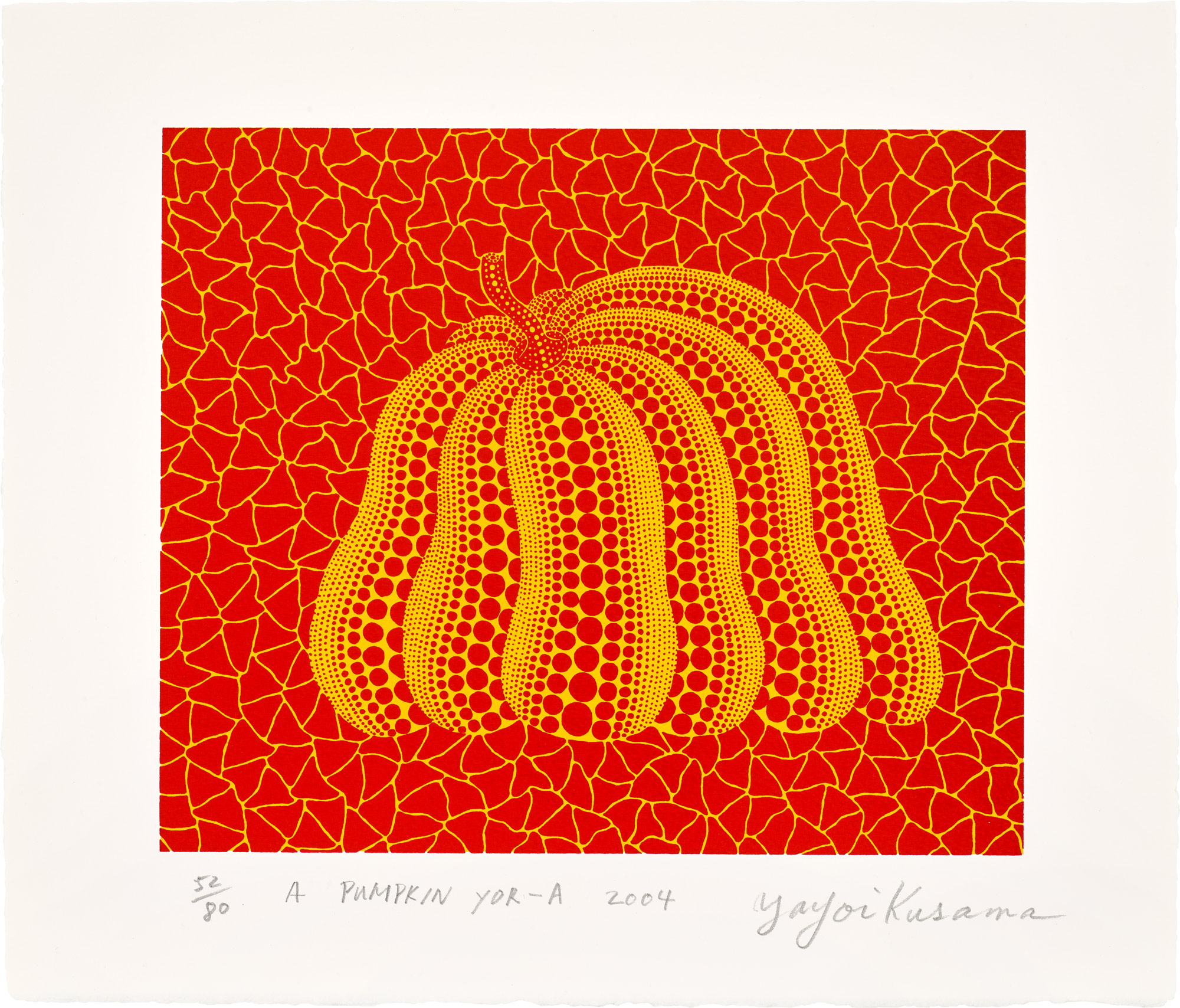 <p><strong>YAYOI KUSAMA</strong>&nbsp;<em>A PUMPKIN YOR-A,&nbsp;</em>2004</p>
