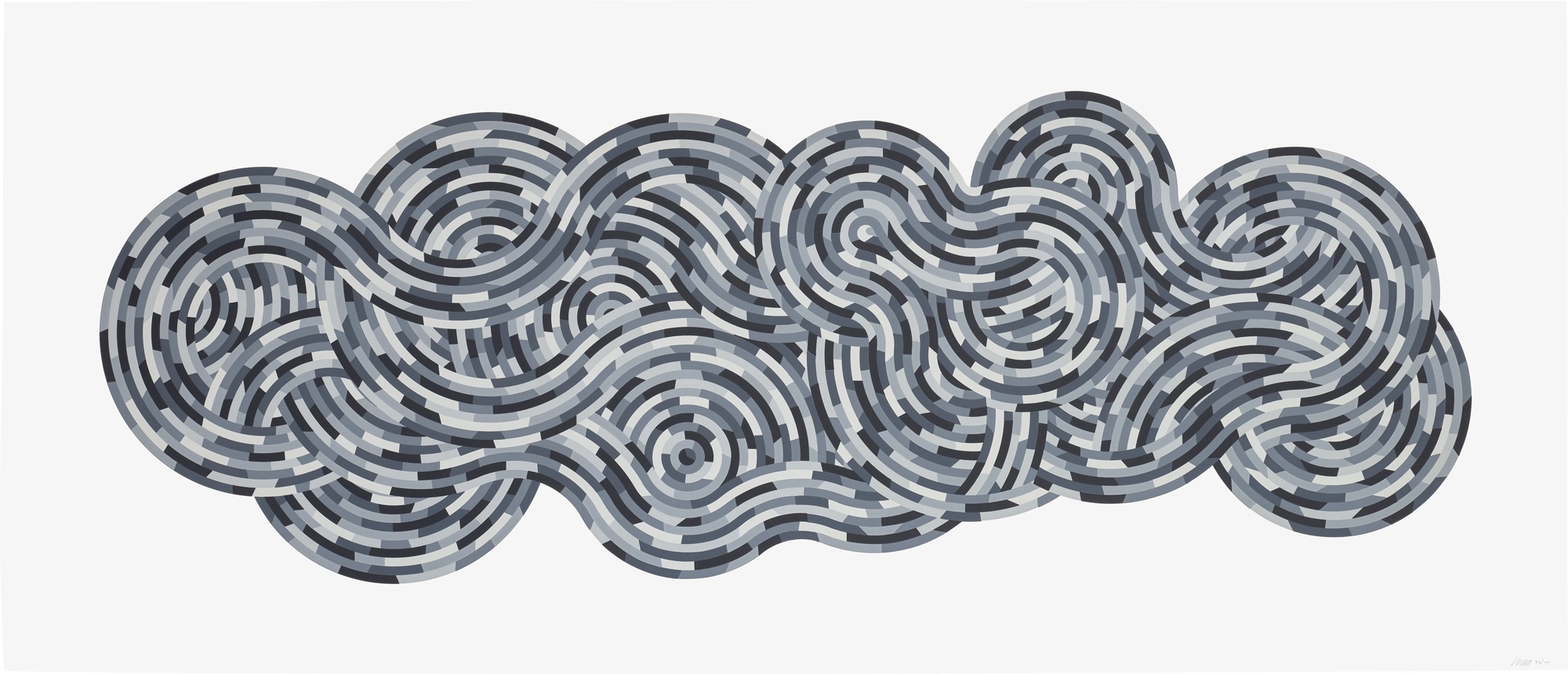 <p><strong>SOL LEWITT</strong>&nbsp;<em>Whirls and Twirls (Black),</em>&nbsp;2005</p>
