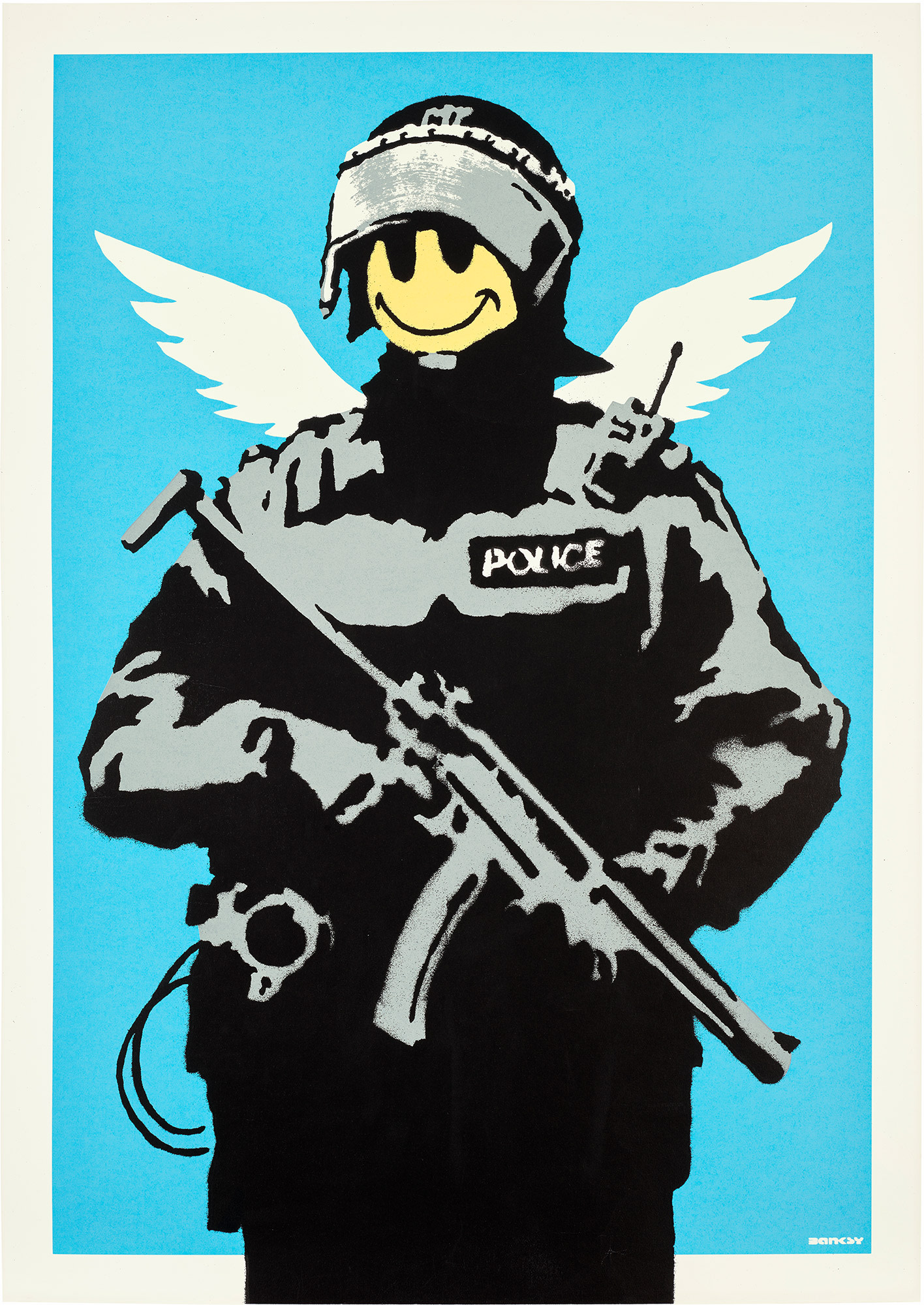<p><strong>BANKSY</strong> <em>Flying Copper,</em> 2004</p>