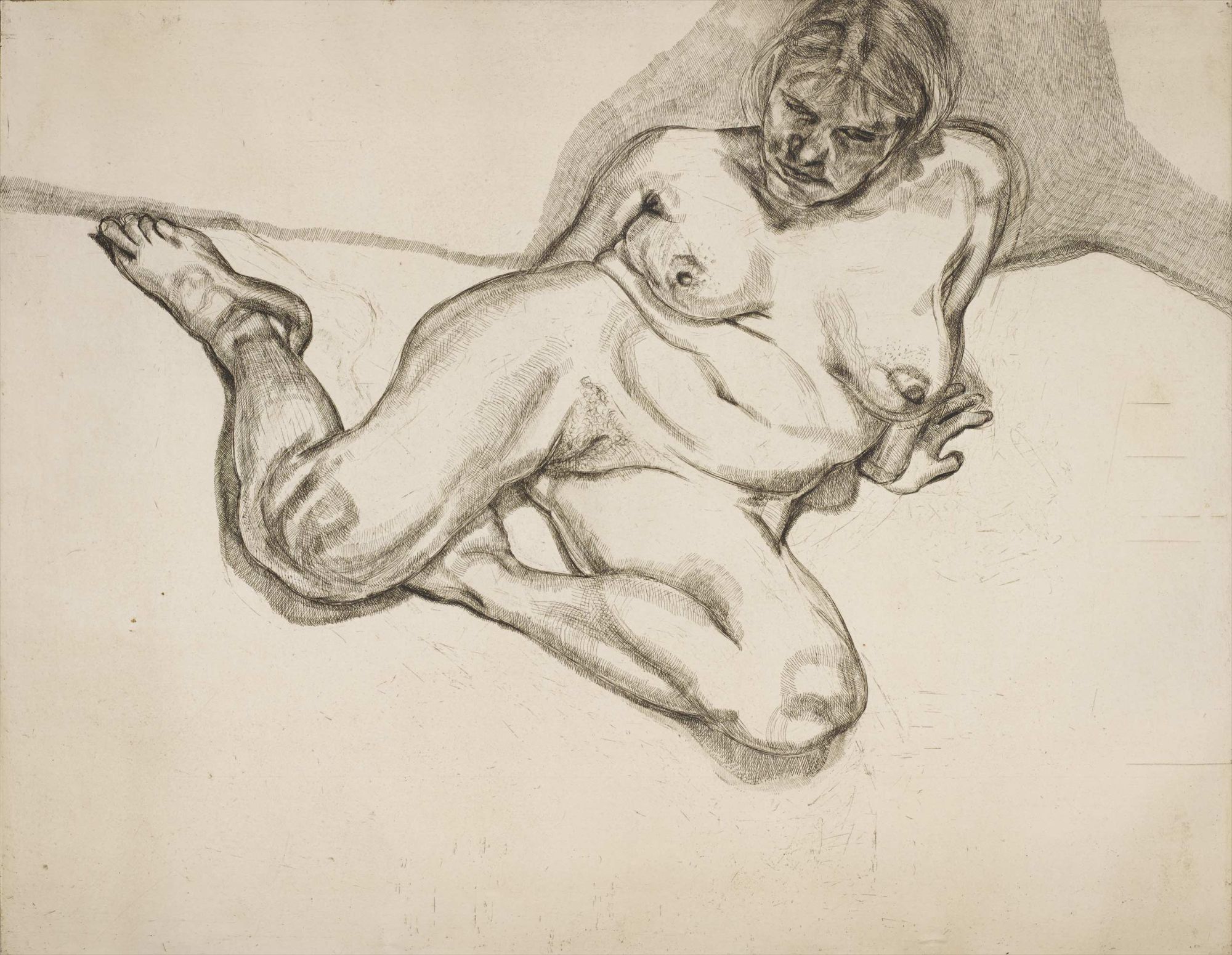 <b>LUCIAN FREUD</b> <i>Girl Sitting</i>, 1987