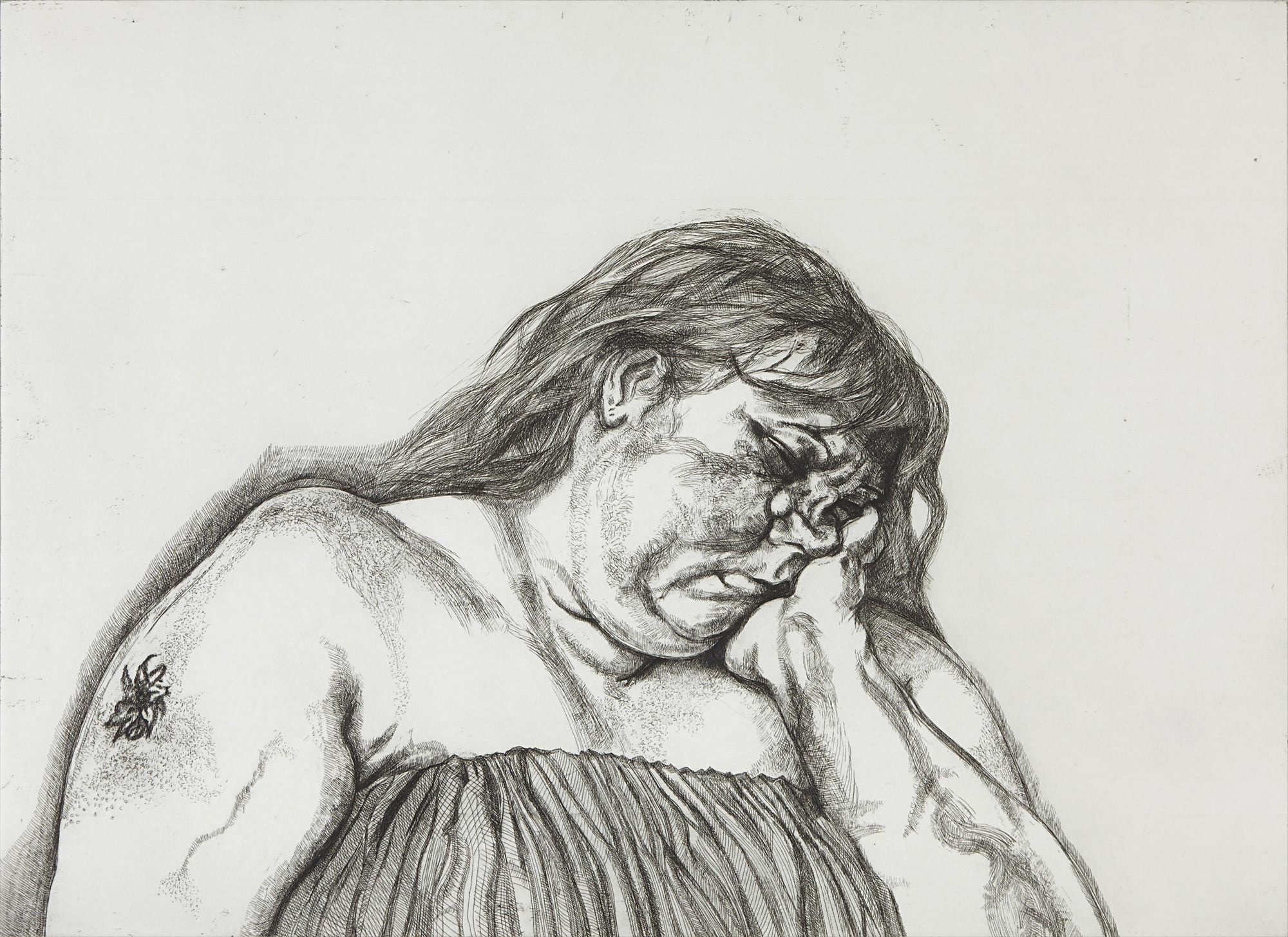 <b>LUCIAN FREUD</b> <i>Woman with an Arm Tattoo</i>, 1996