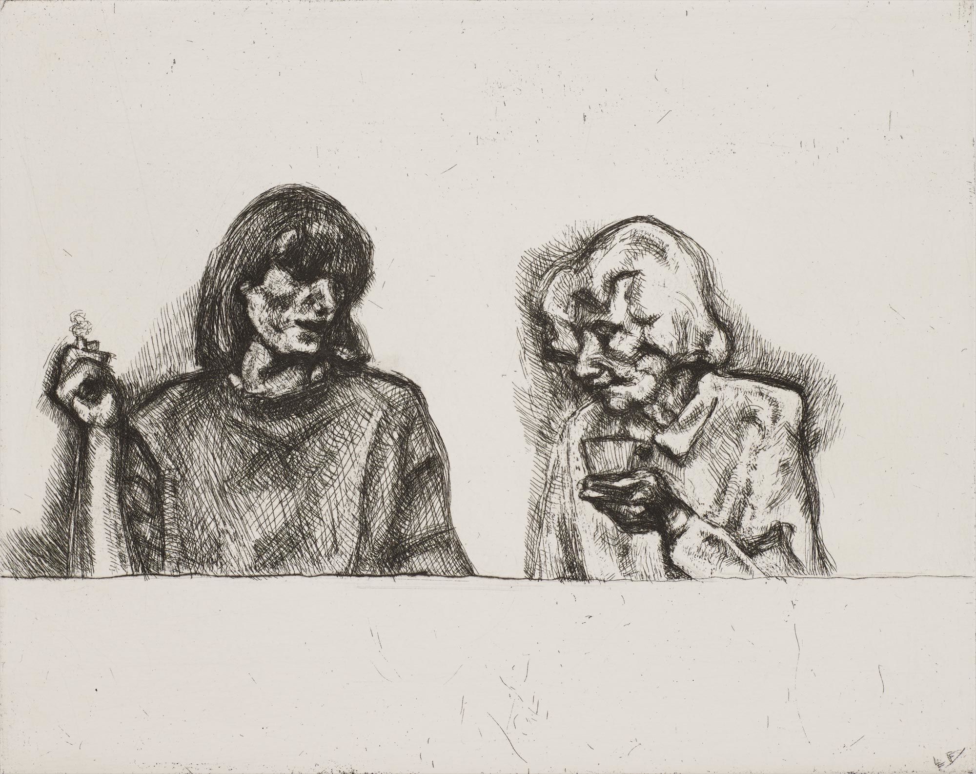 <b>LUCIAN FREUD</b> <i>Conversation</i>, 1998