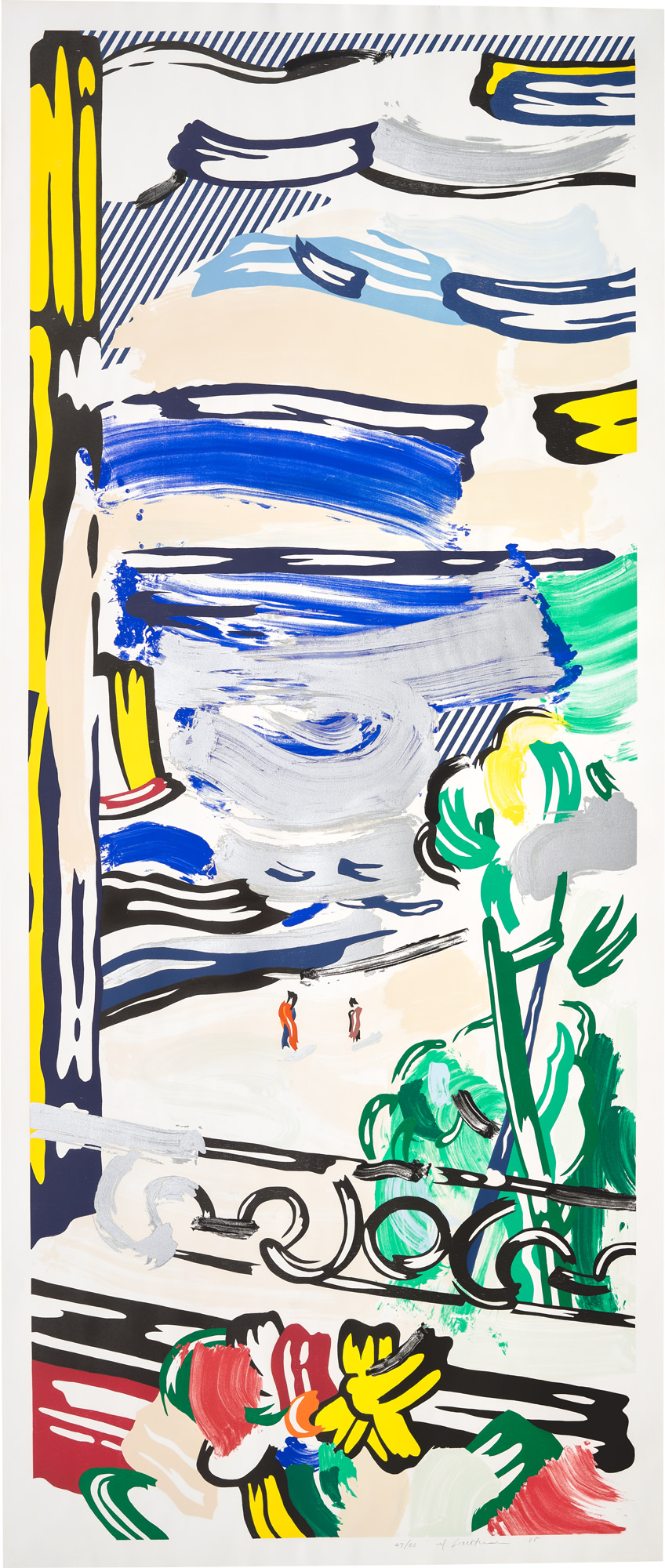 <p><strong>ROY LICHTENSTEIN</strong> <em>View from the Window</em>, from <em>Landscapes</em>, 1985</p>
