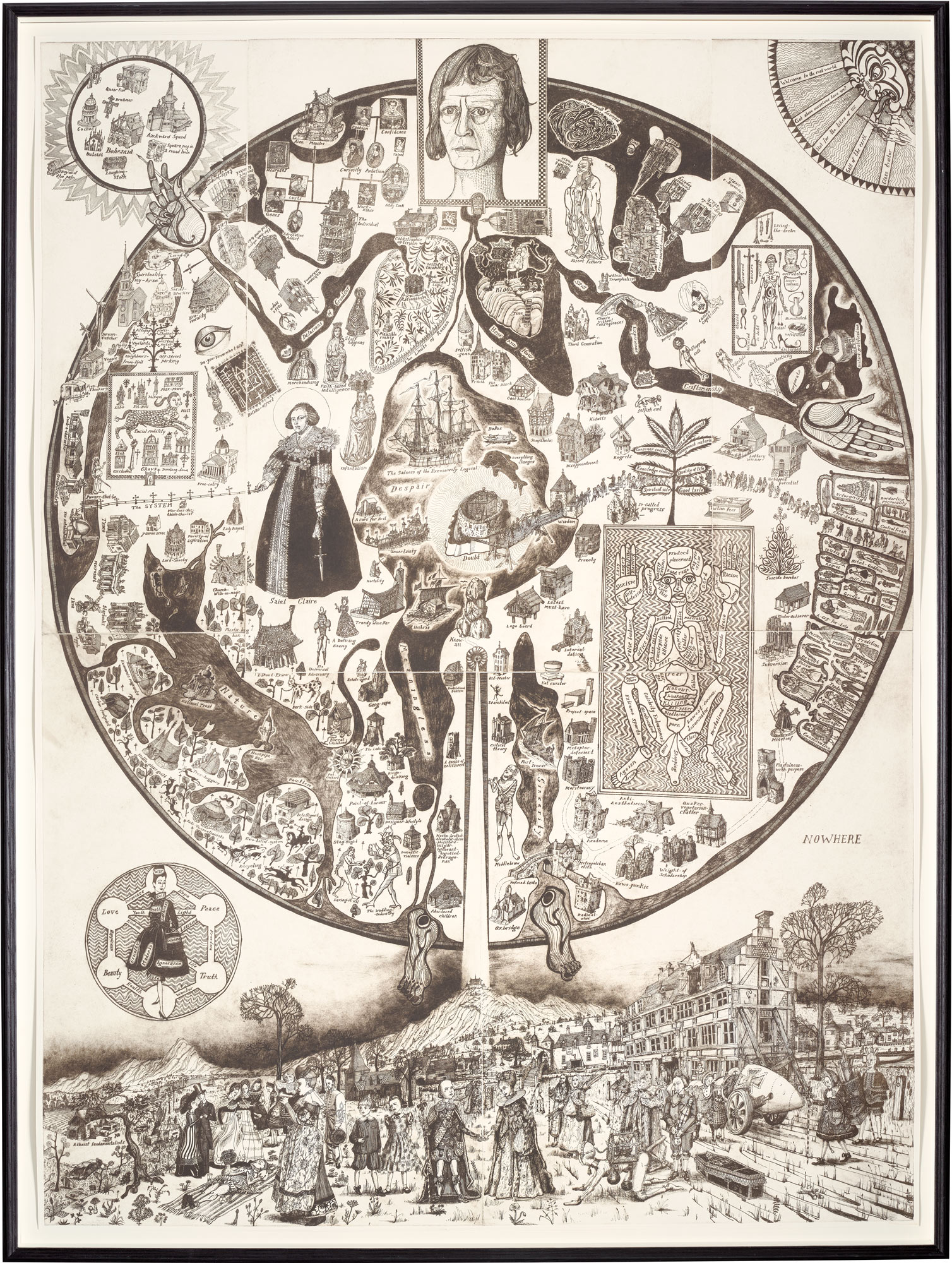 <p><strong>GRAYSON PERRY</strong>&nbsp;<em>Map of Nowhere</em>, 2008</p>

