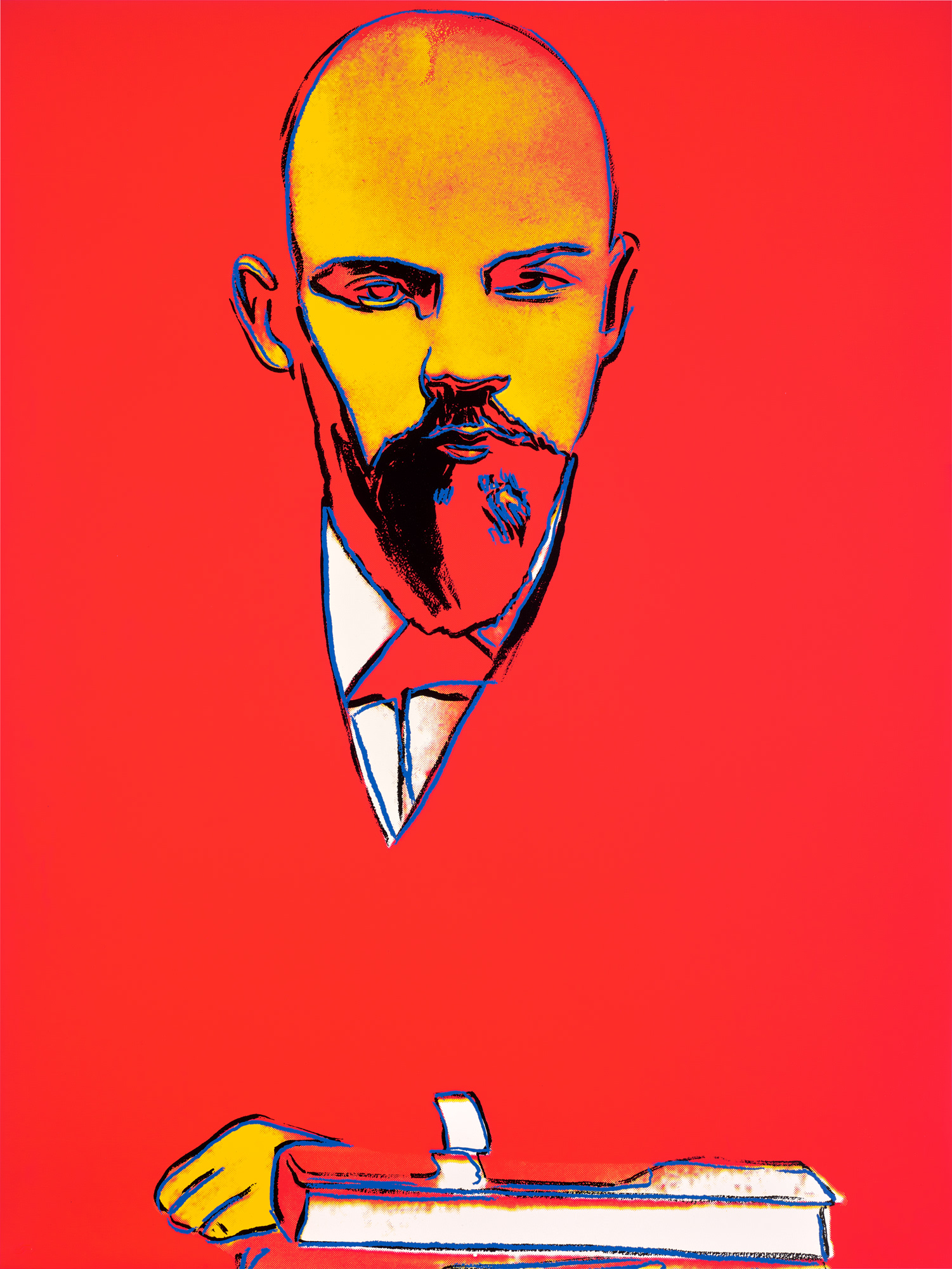<p><strong>ANDY WARHOL</strong> <em>Red Lenin,</em> 1987</p>
