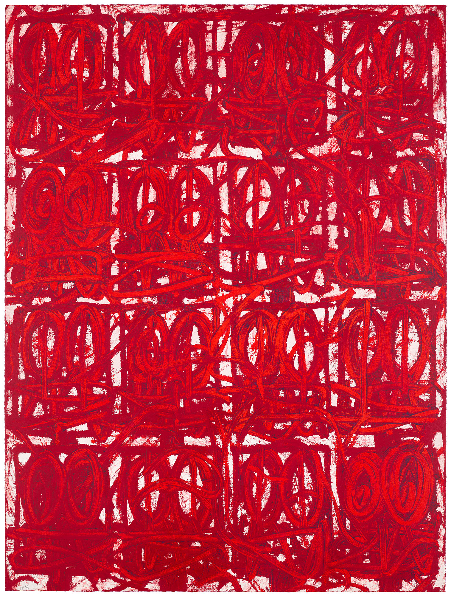 <p><strong>RASHID JOHNSON</strong> <em>Untitled (Large Anxious Red),</em> 2021</p>
