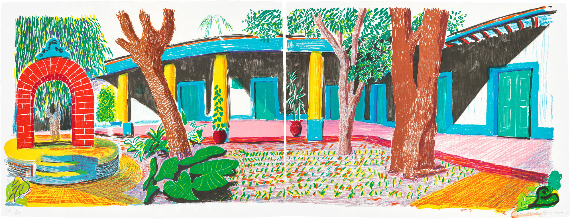 <p><strong>DAVID HOCKNEY</strong> <em>Hotel Acatlán: Second Day, from Moving Focus,</em> 1984-85</p>