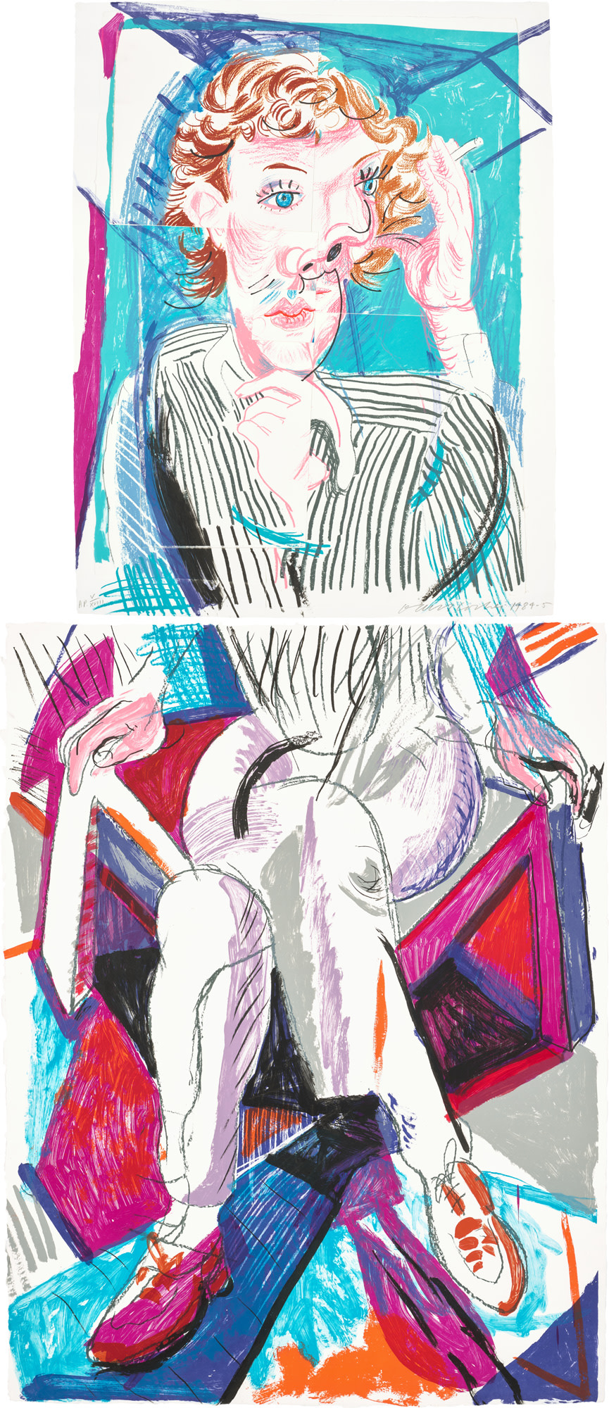 <p><strong>DAVID HOCKNEY</strong> <em>An Image of Gregory, from Moving Focus,</em> 1984-85</p>