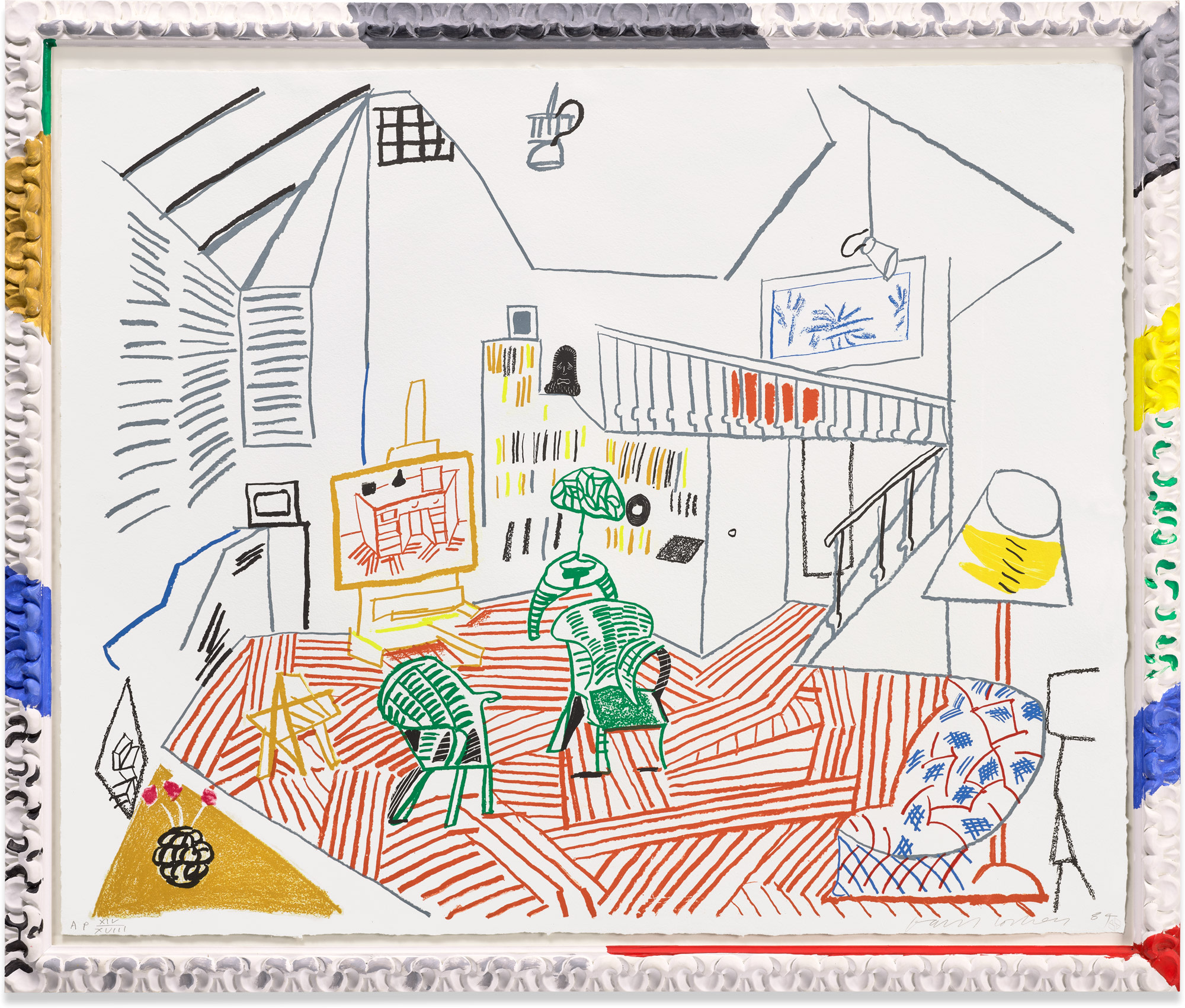 <p><strong>DAVID HOCKNEY</strong> <em>Pembroke Studio Interior, from Moving Focus,</em> 1984</p>