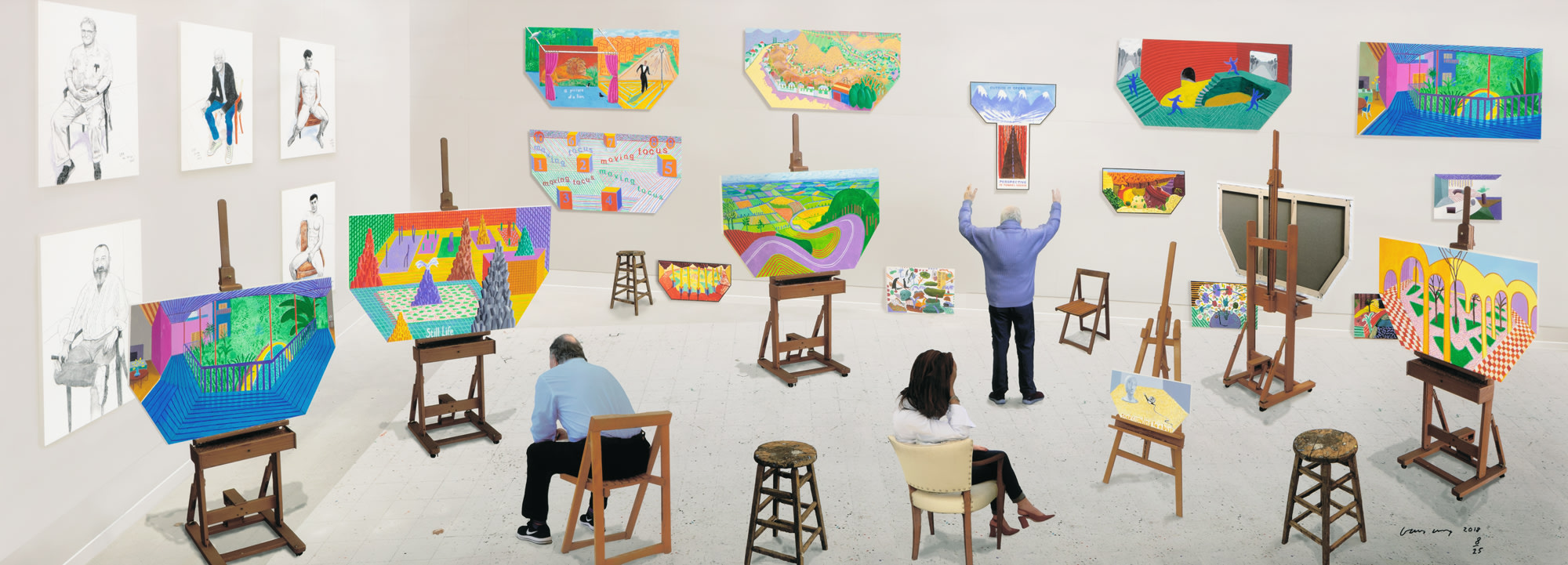 <p><strong>DAVID HOCKNEY</strong> <em>Inside It Opens Up As Well, </em>2018</p>